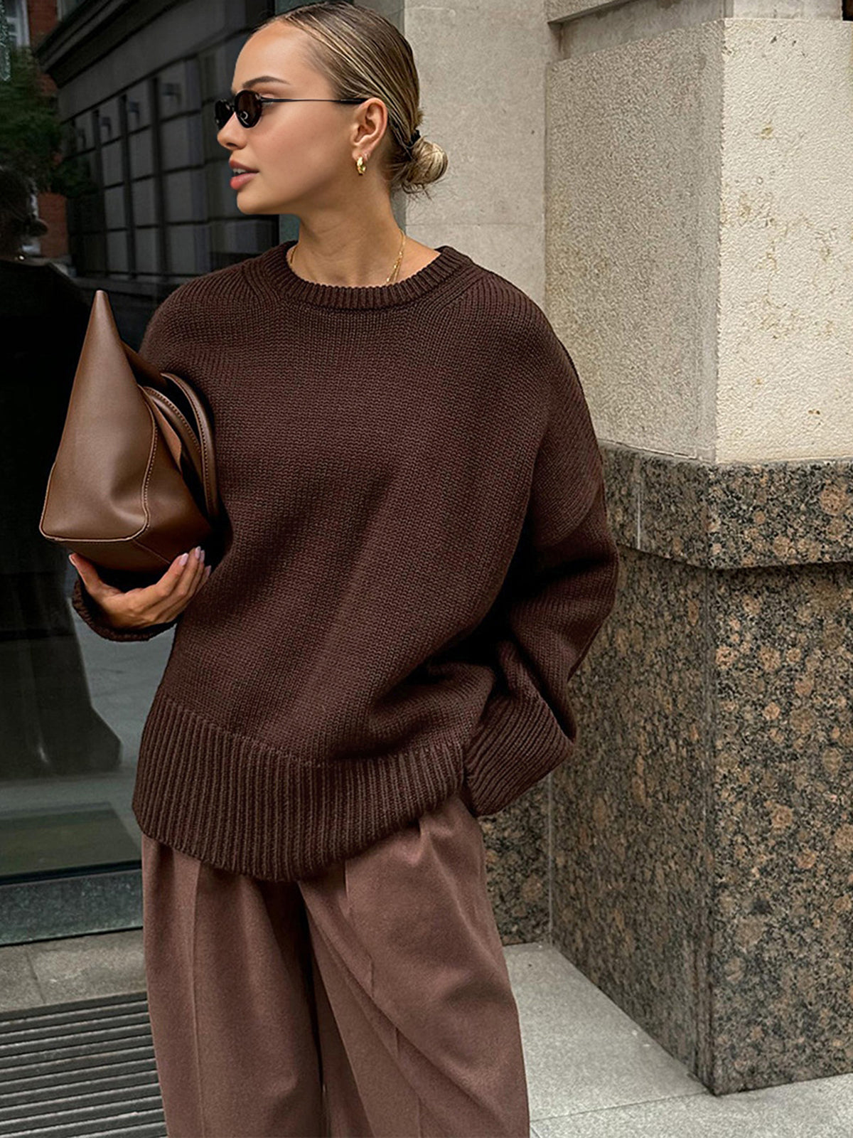 Minimalist Plain Shift Sweater