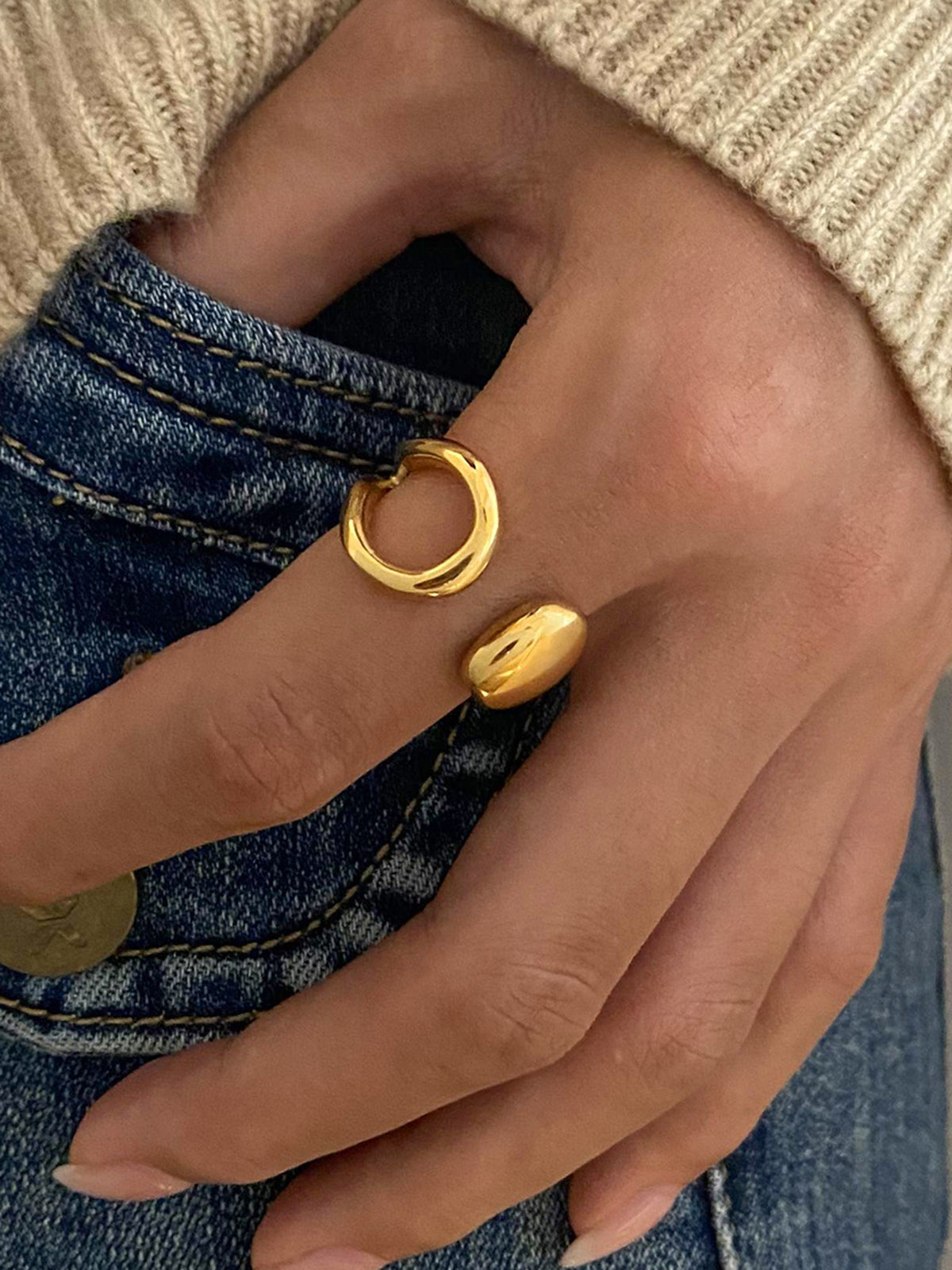 Cutout Open Ring