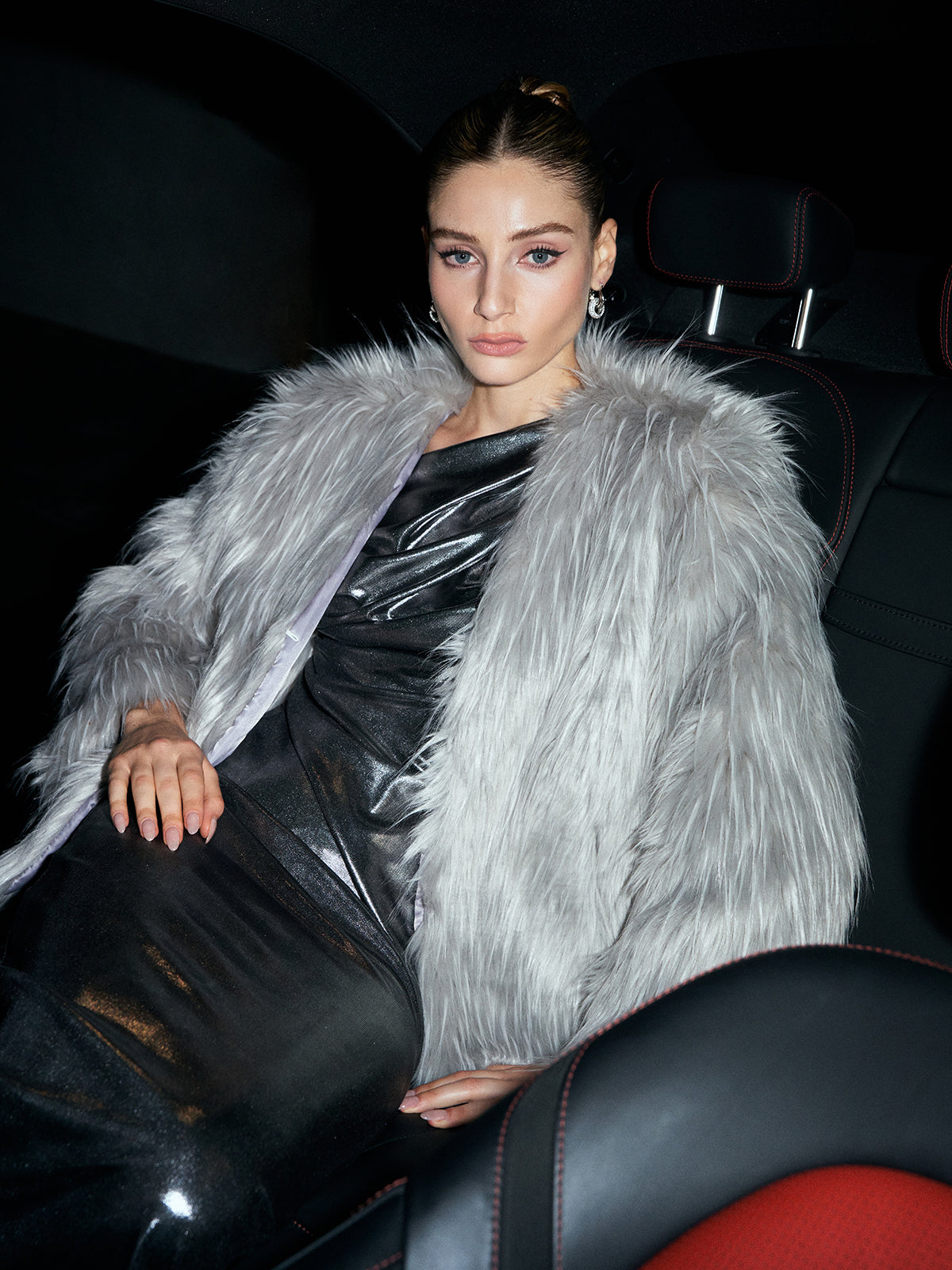 Elegant Faux Fur Coat