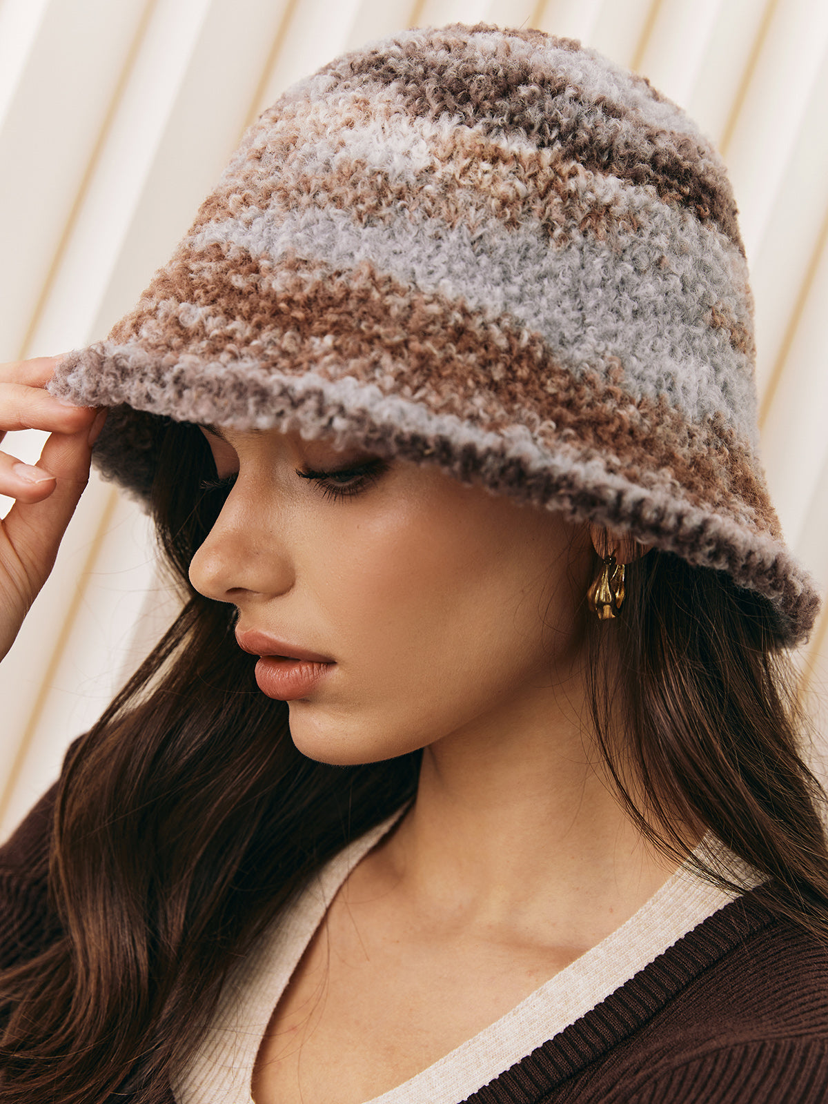 Ombre Plush Bucket Hat