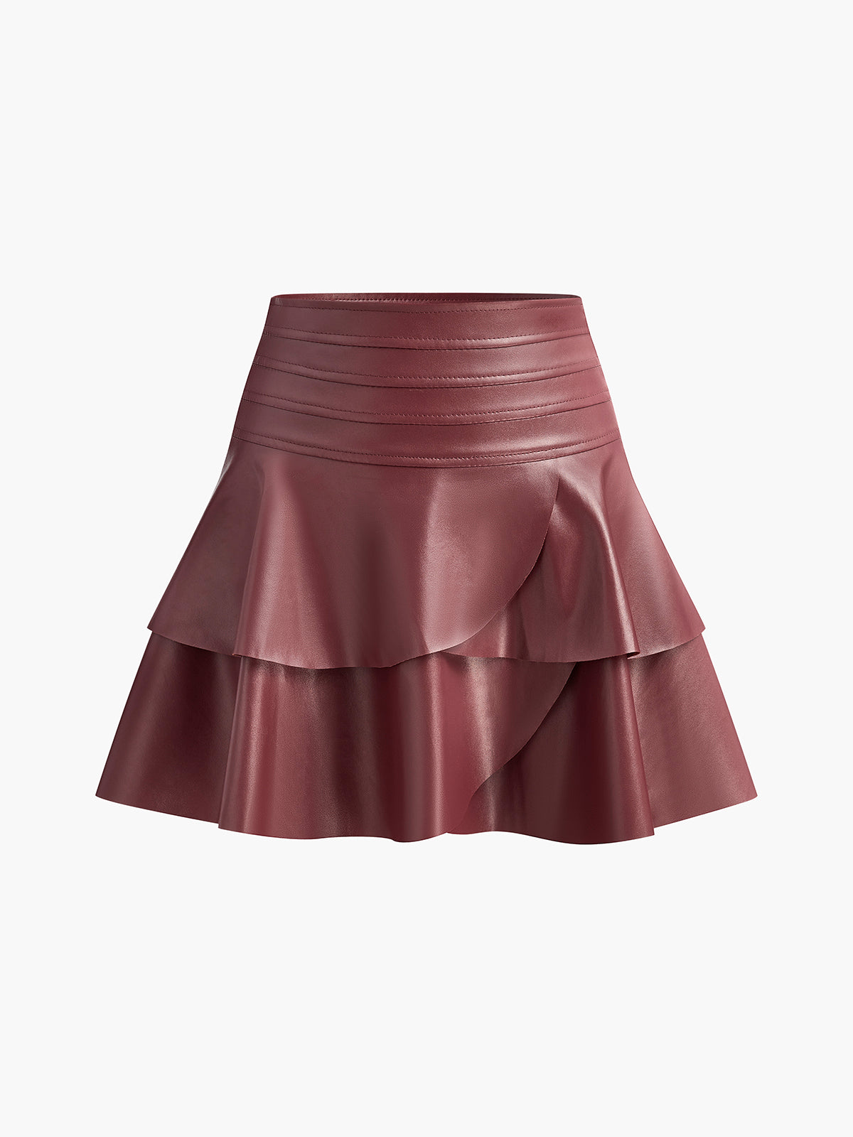 High-Waist Ruffle Skirt