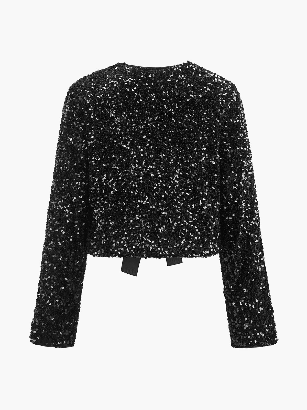 Sequins Velvet Bow Blazer