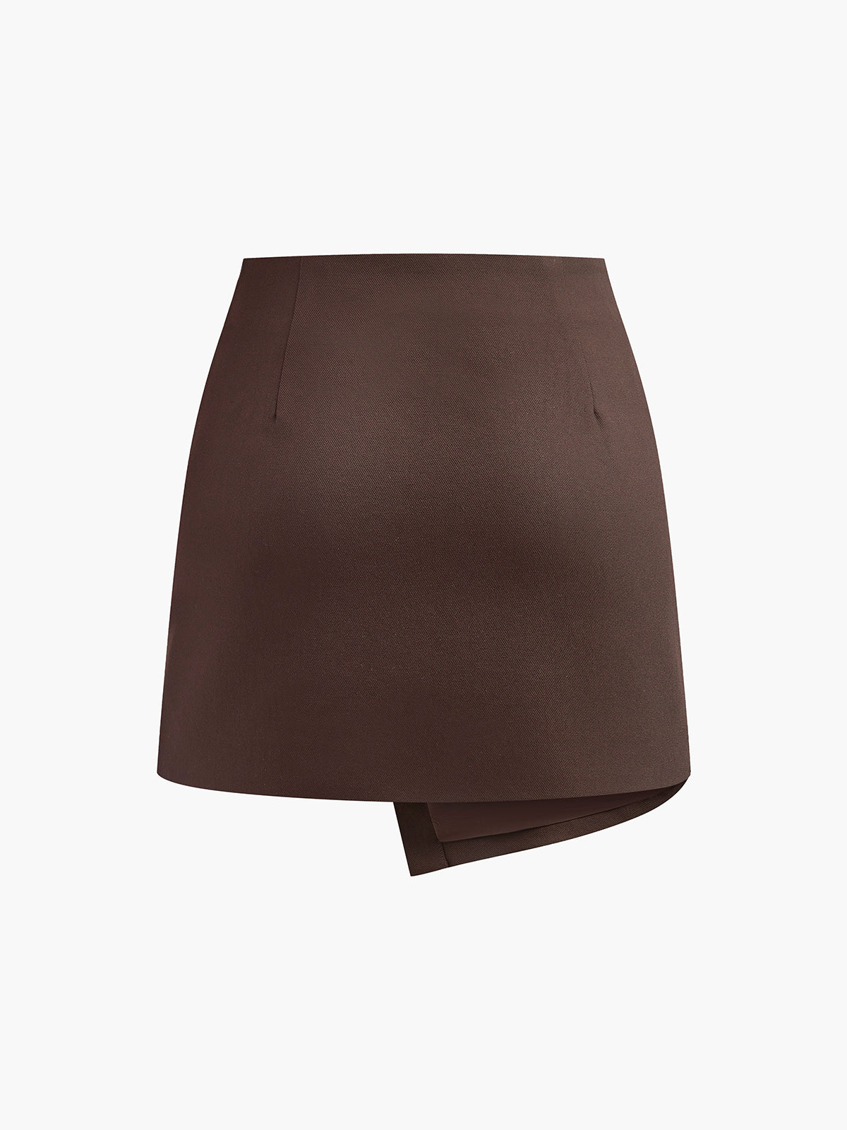 Retro Belted Zipper Skirt