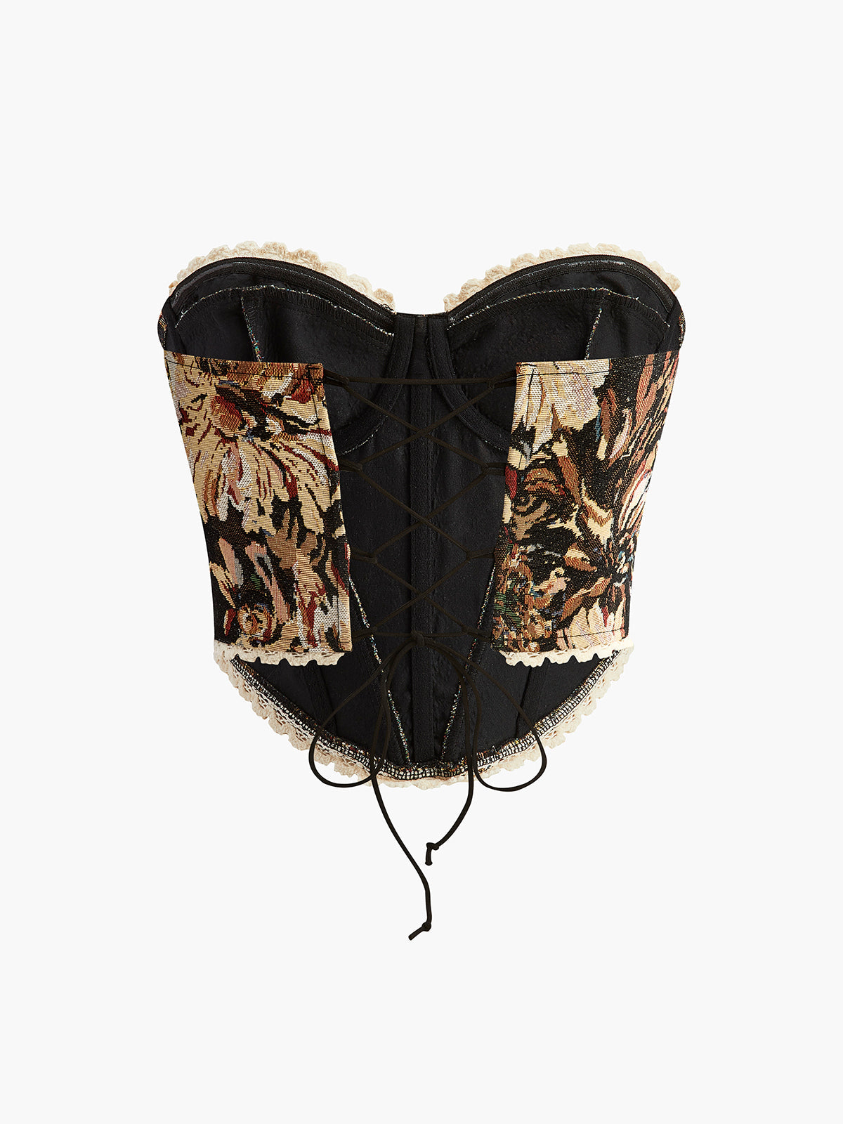 Floral Drawstring Corset