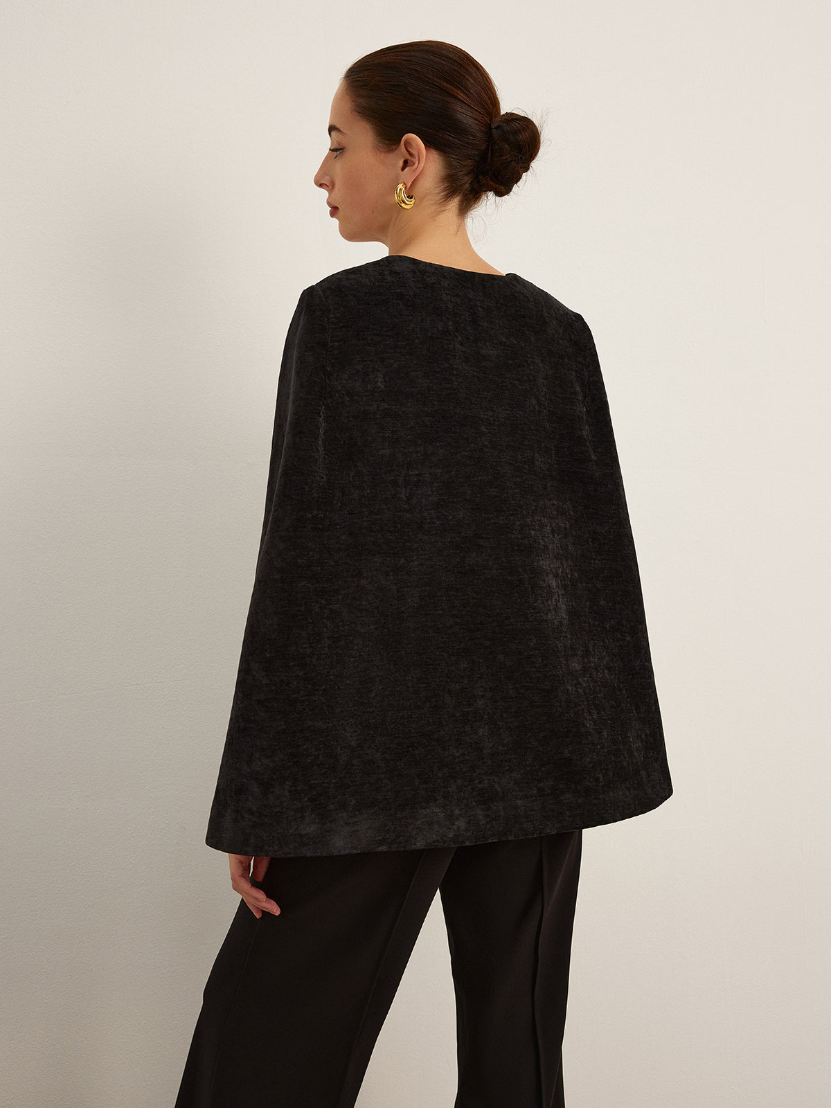 Velvet Belted Cloak