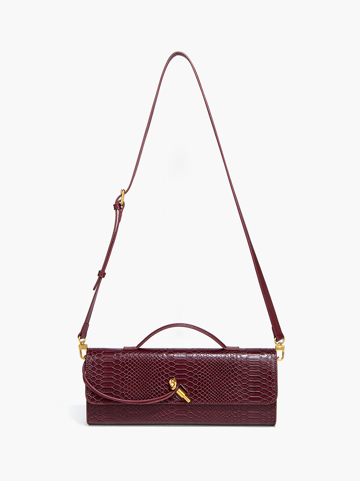 Two Way Flap Textured Shoulder Bag