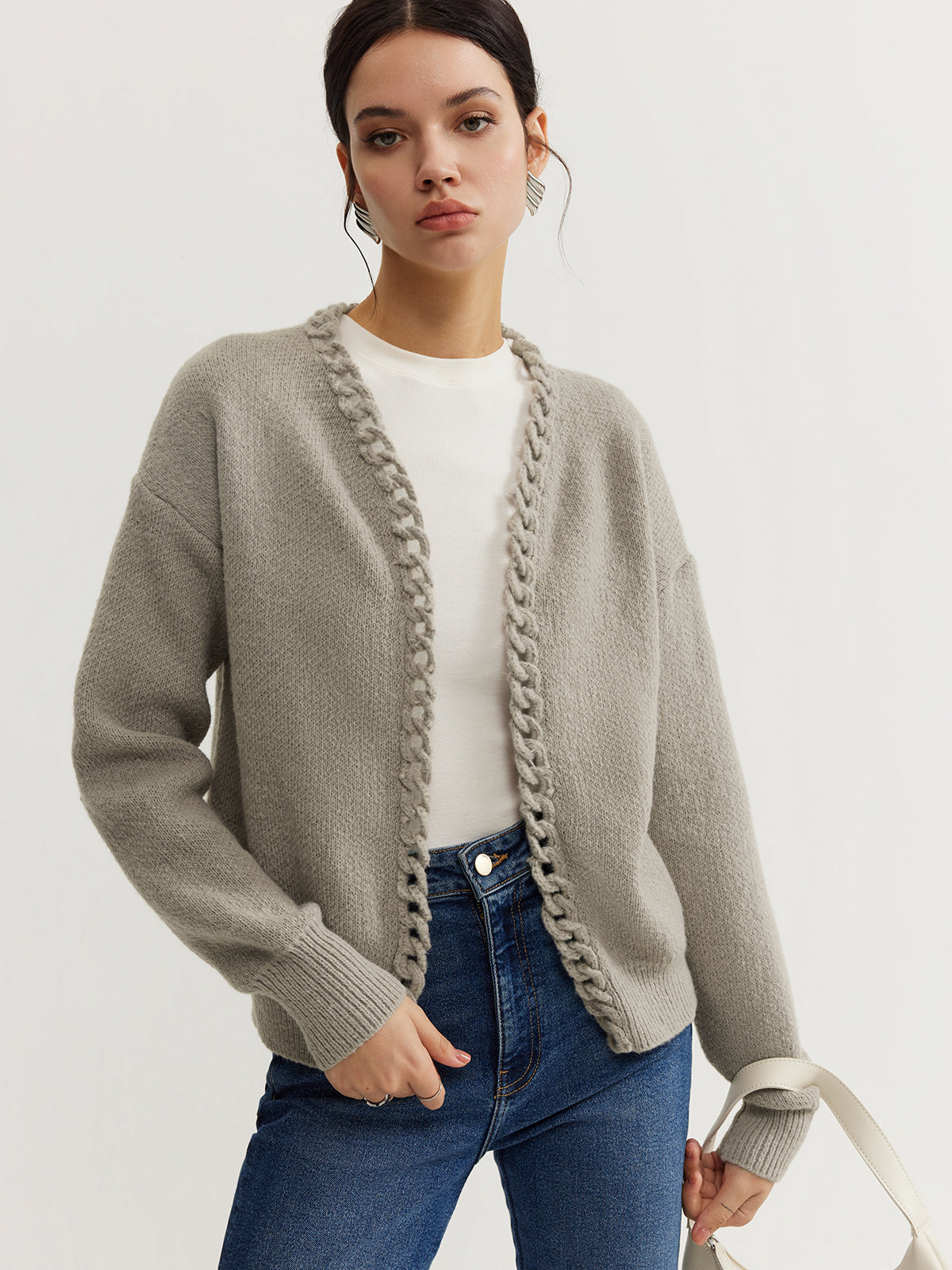 Casual Plain Cardigan