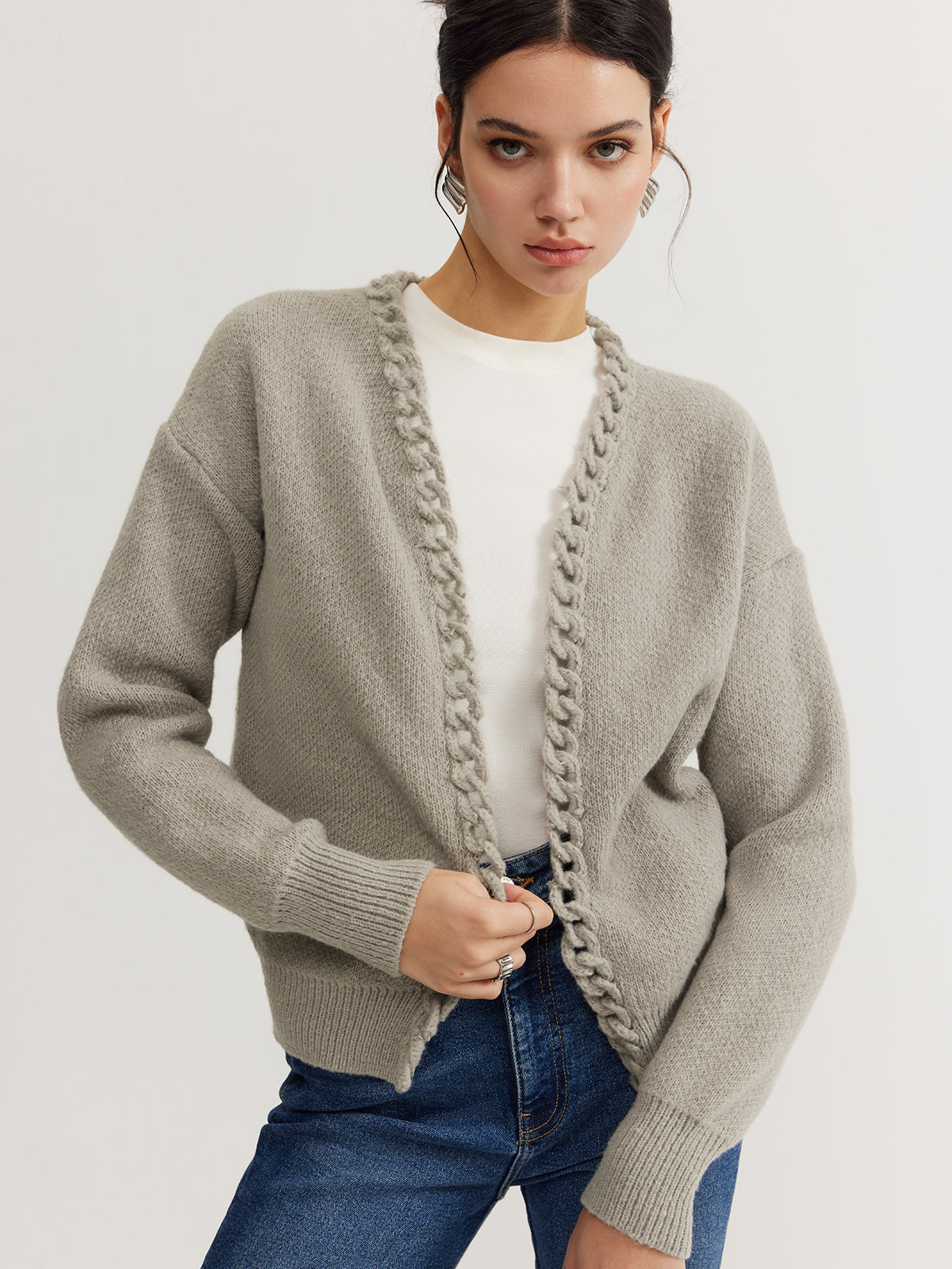 Casual Plain Cardigan