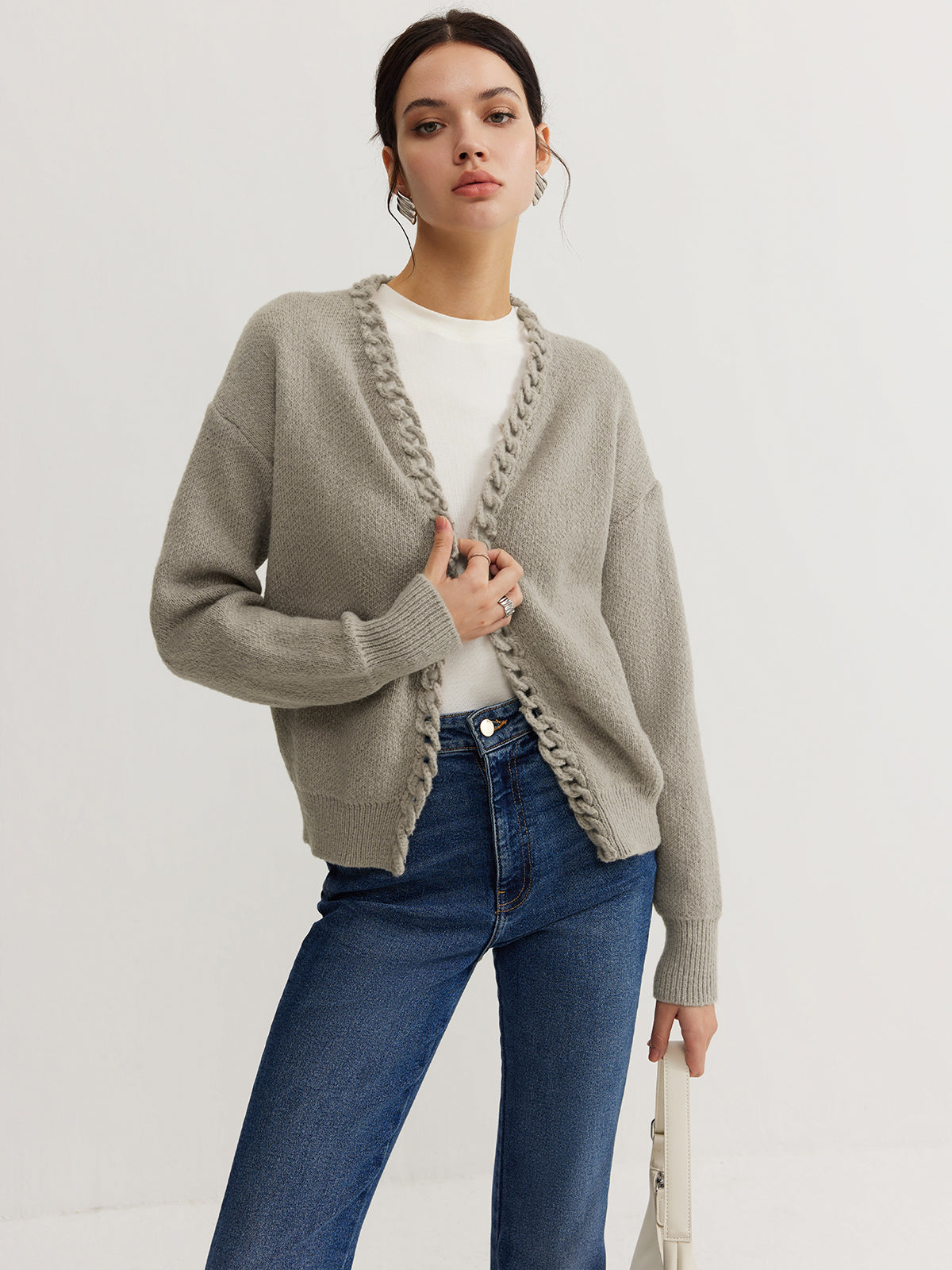 Casual Plain Cardigan