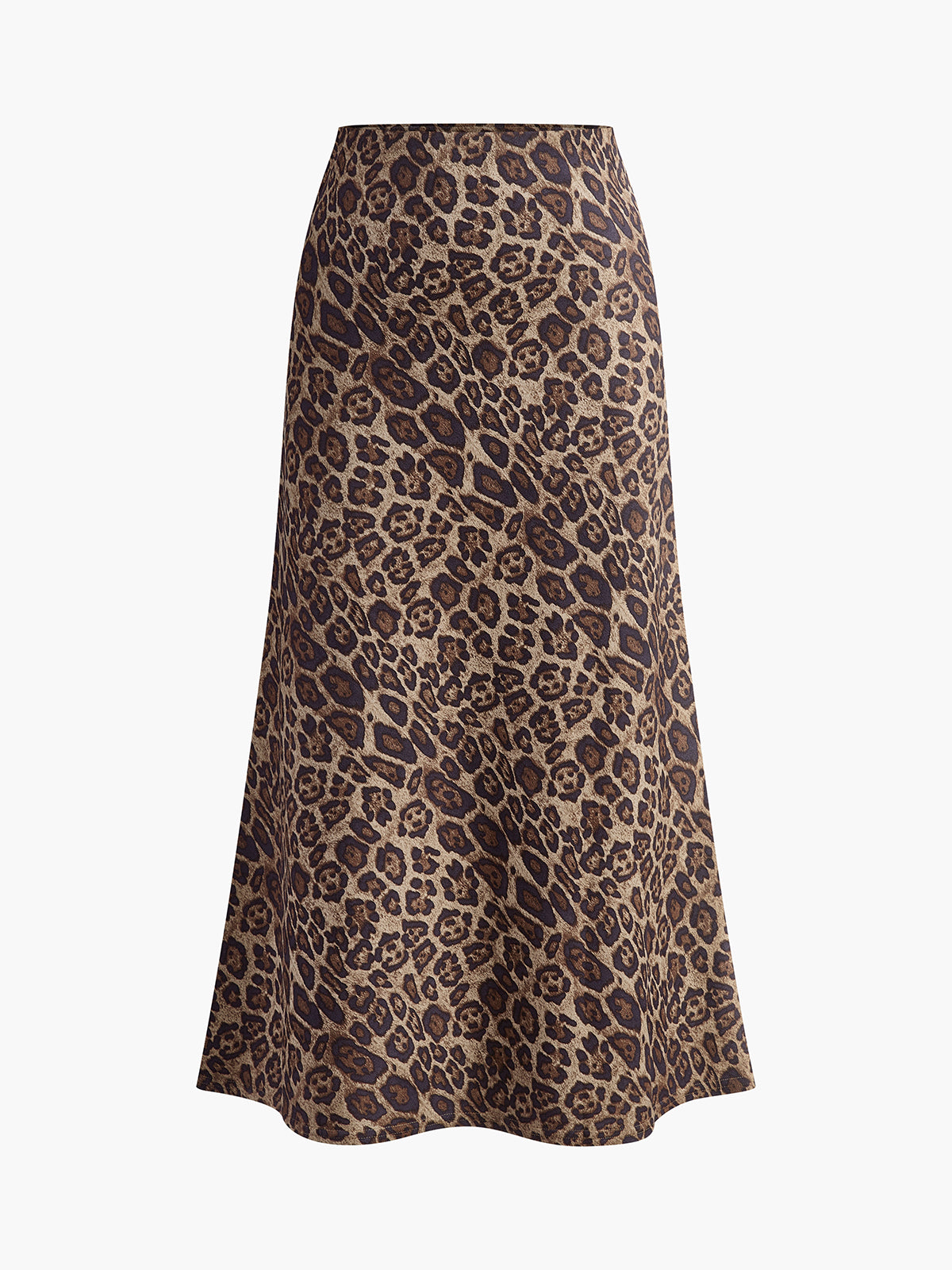 Mid-Waist Leopard Printed Skirt