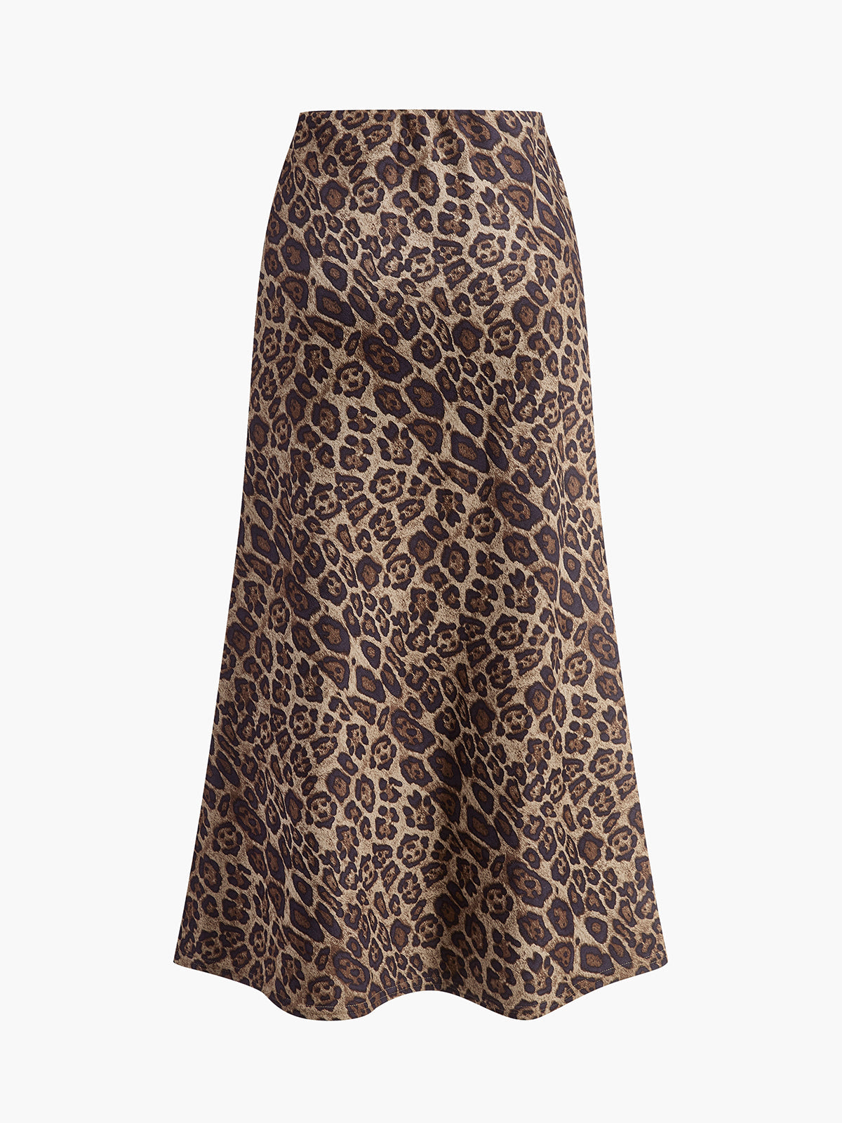 Mid-Waist Leopard Printed Skirt