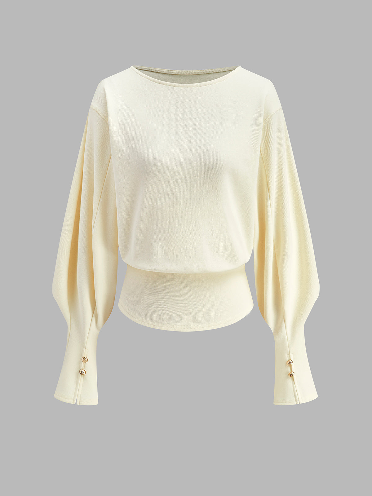 Bell Sleeve Cinched Sweatshirt