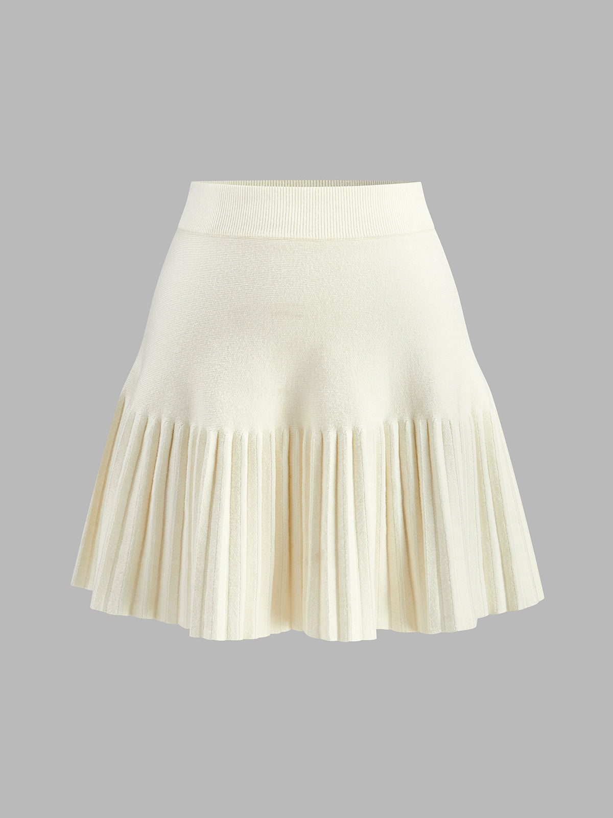 Elegant Umbrella-Shape Knit Skirt