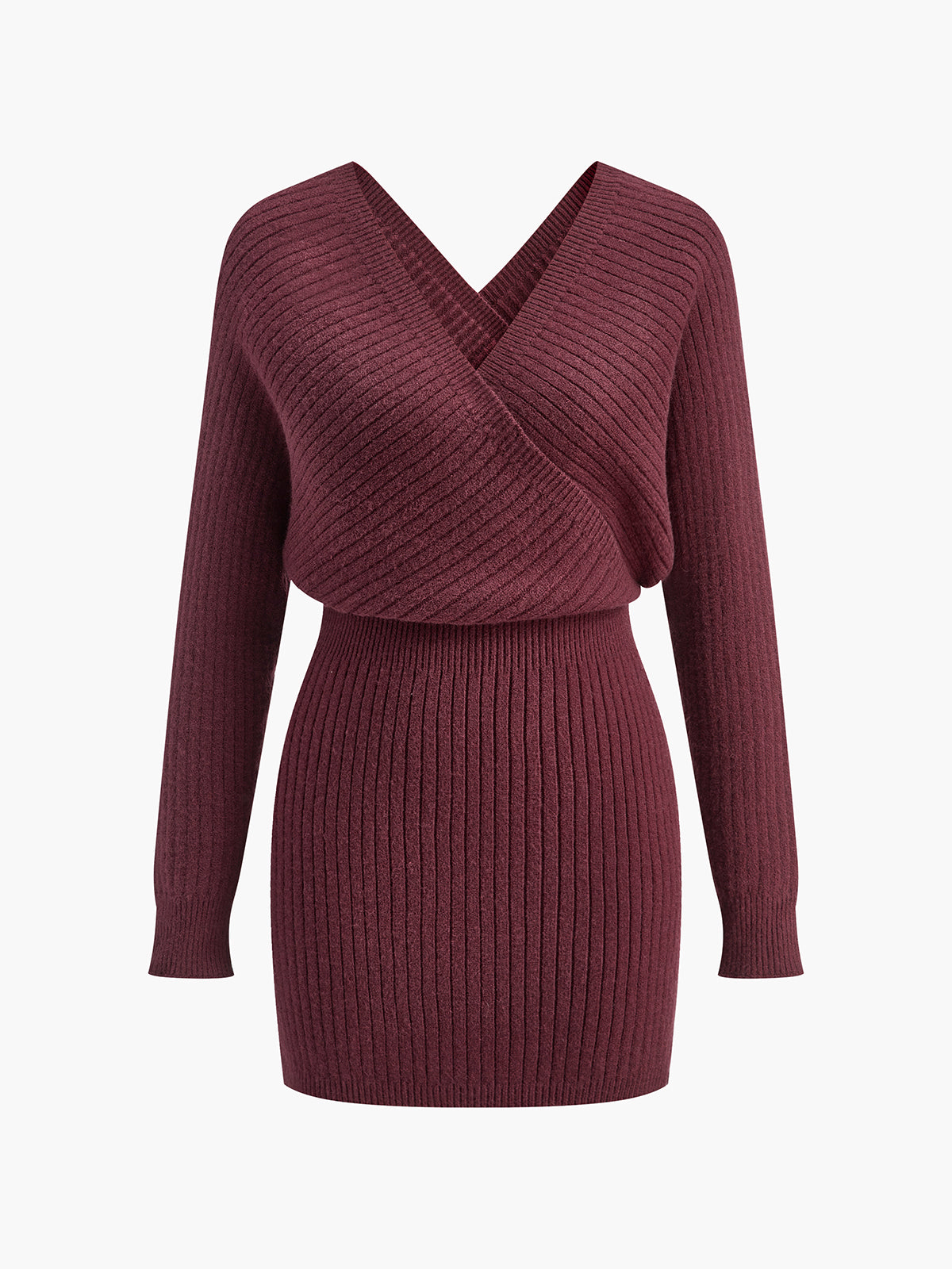 Criss Cross Cinched Sweater Dress