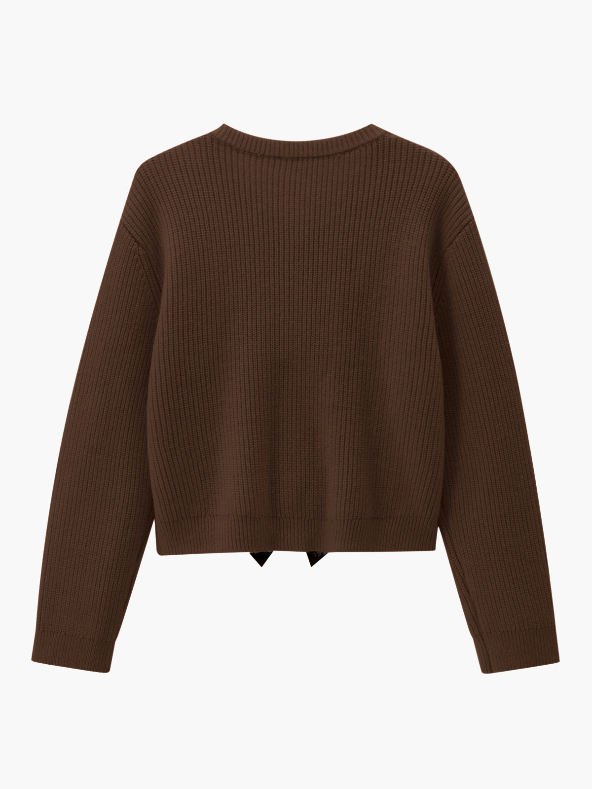 Bow Ribbed Warm Sweater