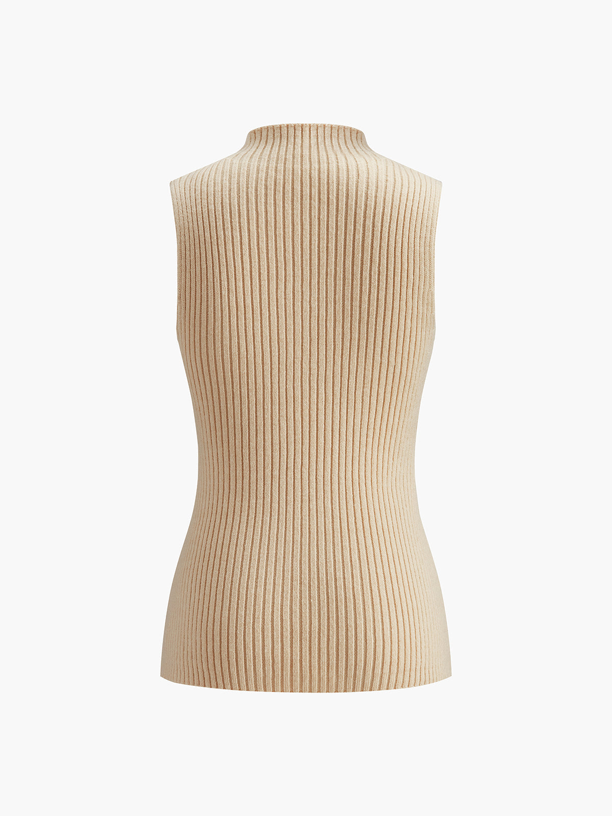 Minimalist Mock Neck Rib Tank Top