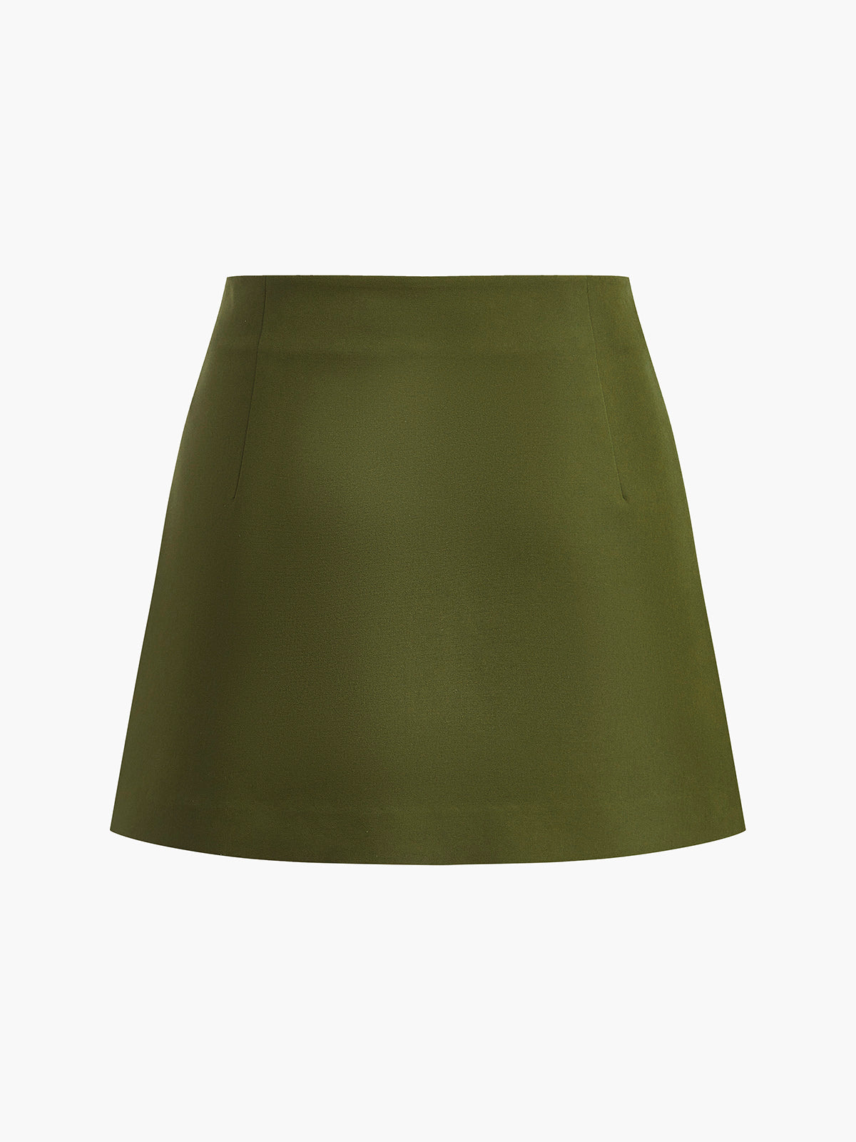 Retro Mid-Waist Pleated Mini Skirt