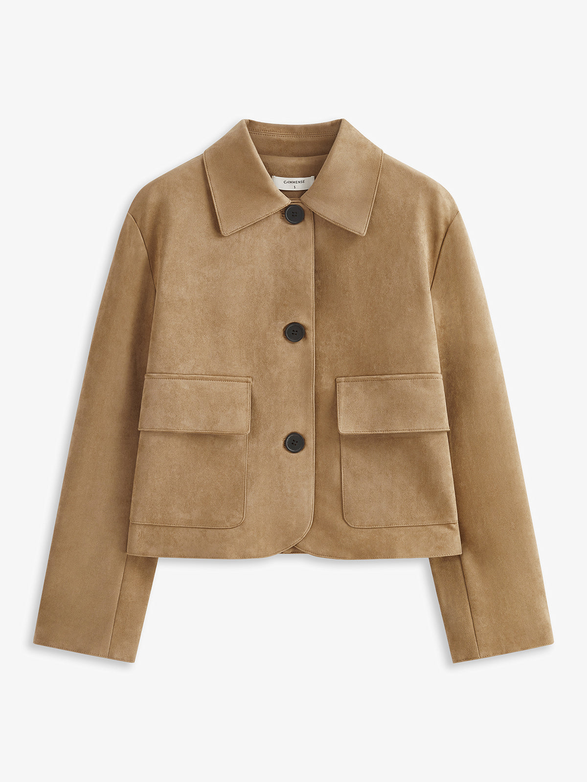 Suede Soft Button Lapel Jacket