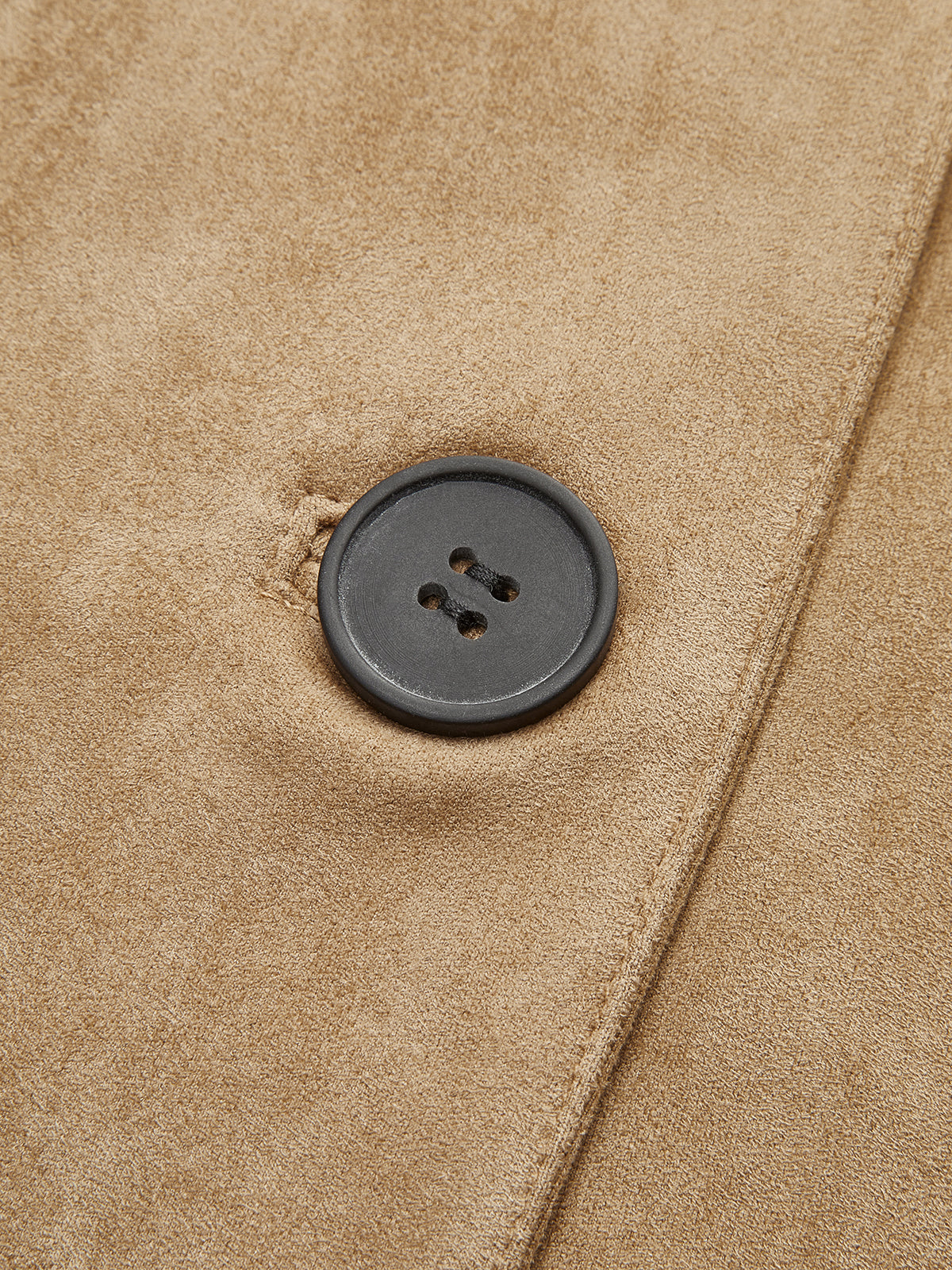 Suede Soft Button Lapel Jacket