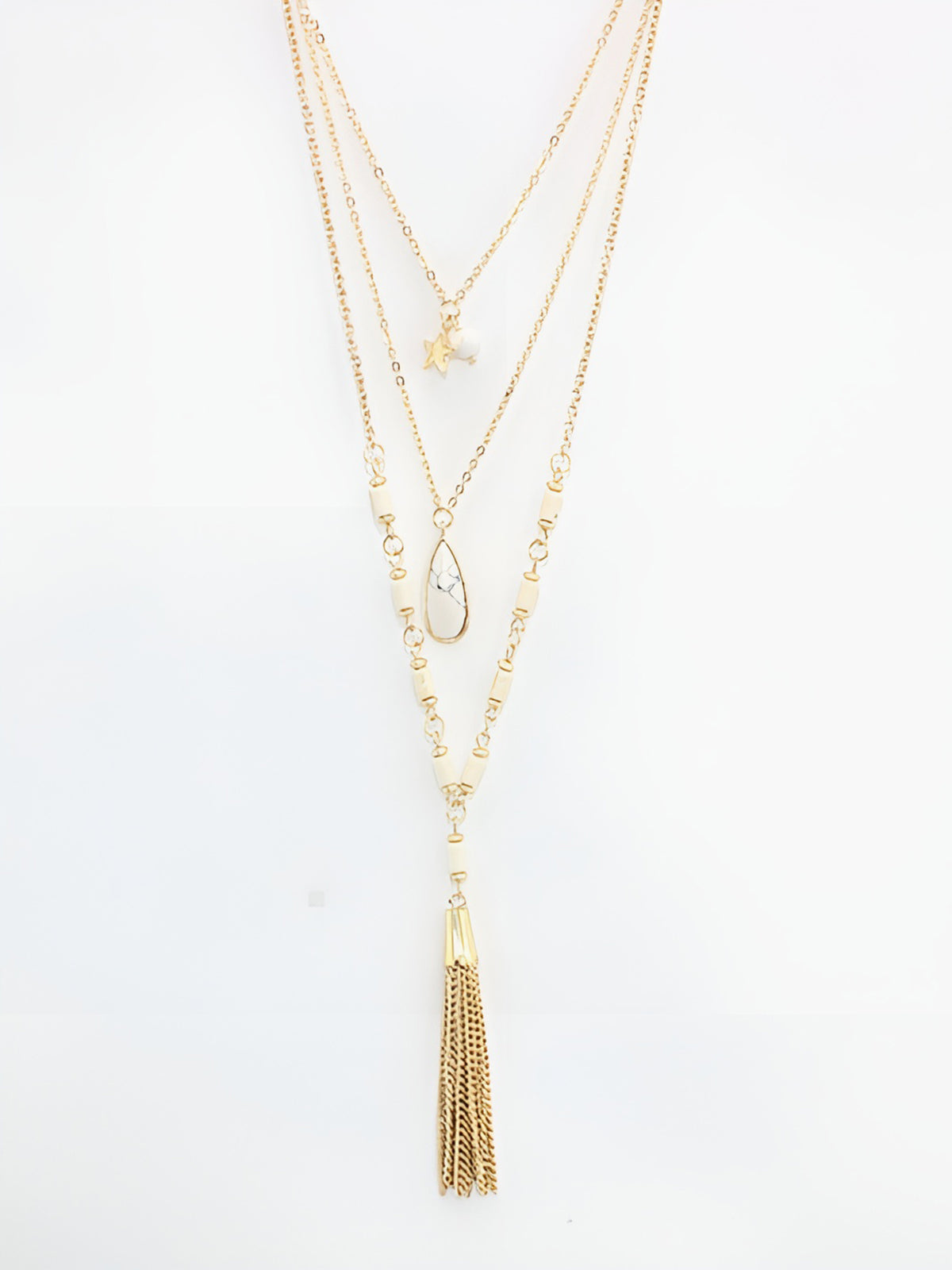 Triple Layered Pendant Necklace