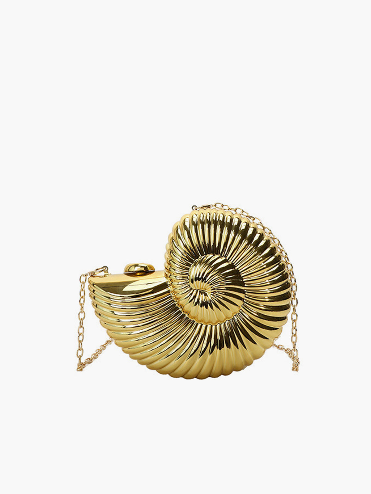 Golden Spiral Shell Bag