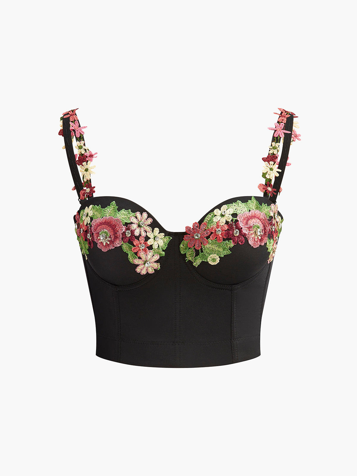 Floral Embroidered Corset