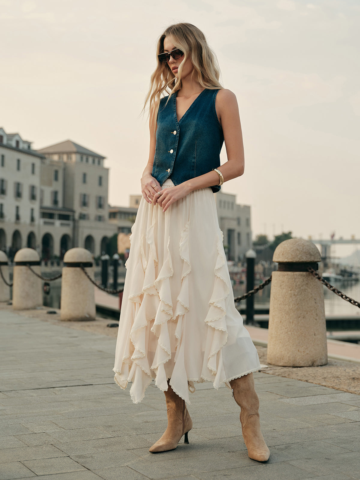 Flowy Ruffled Skirt