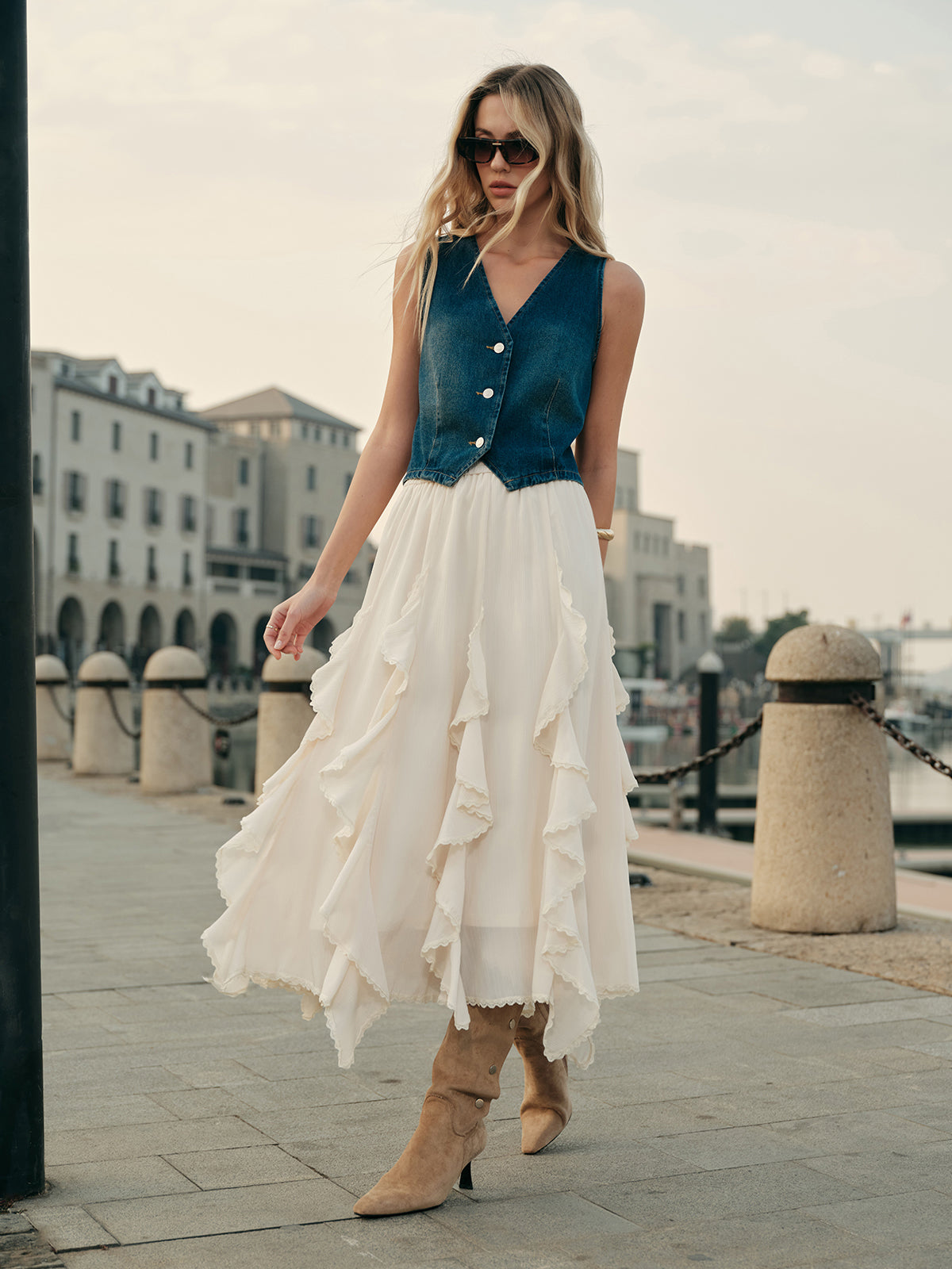 Flowy Ruffled Skirt