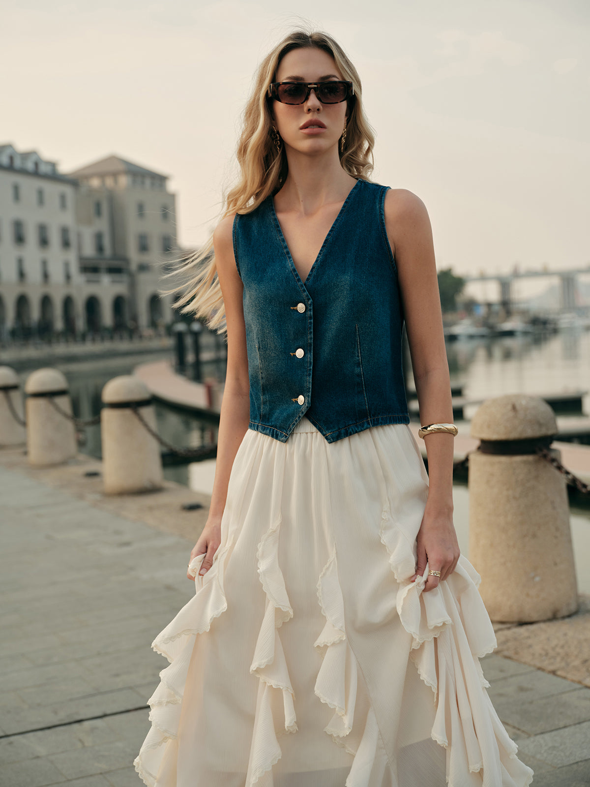 Flowy Ruffled Skirt