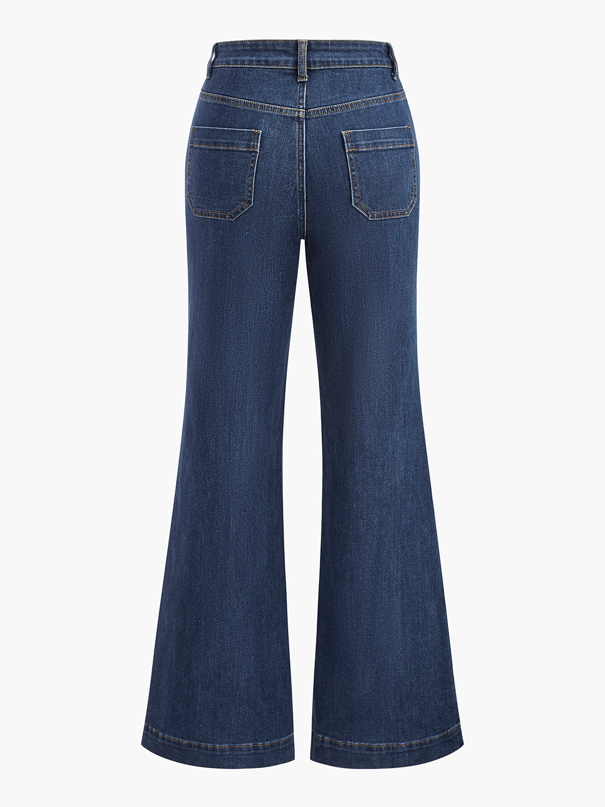 High-Waisted Flared Jeans