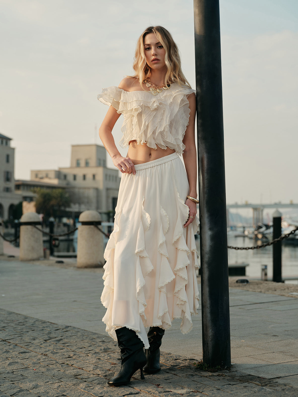 Flowy Ruffled Skirt