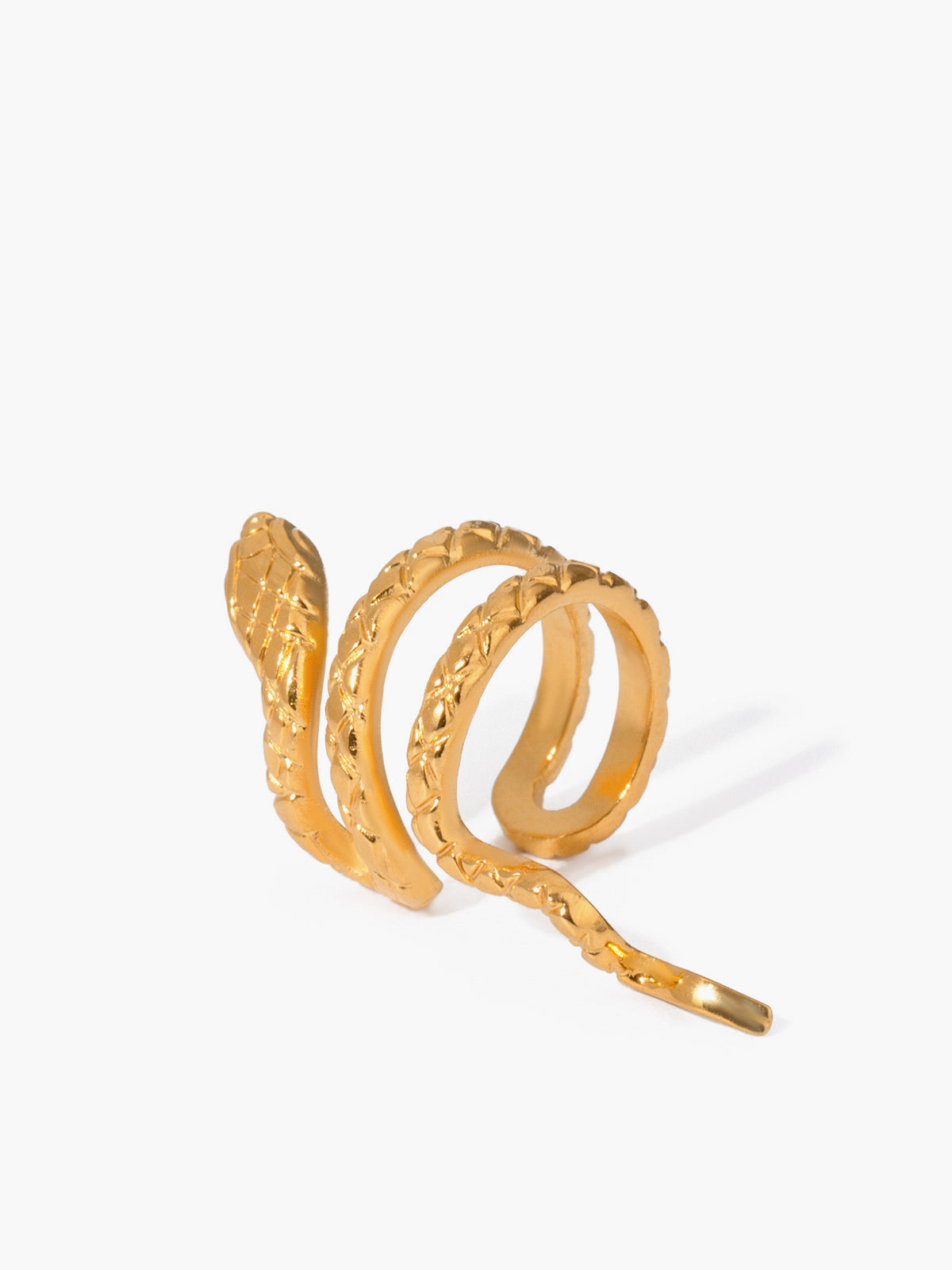 Single Snake-Shaped Ear Cuff