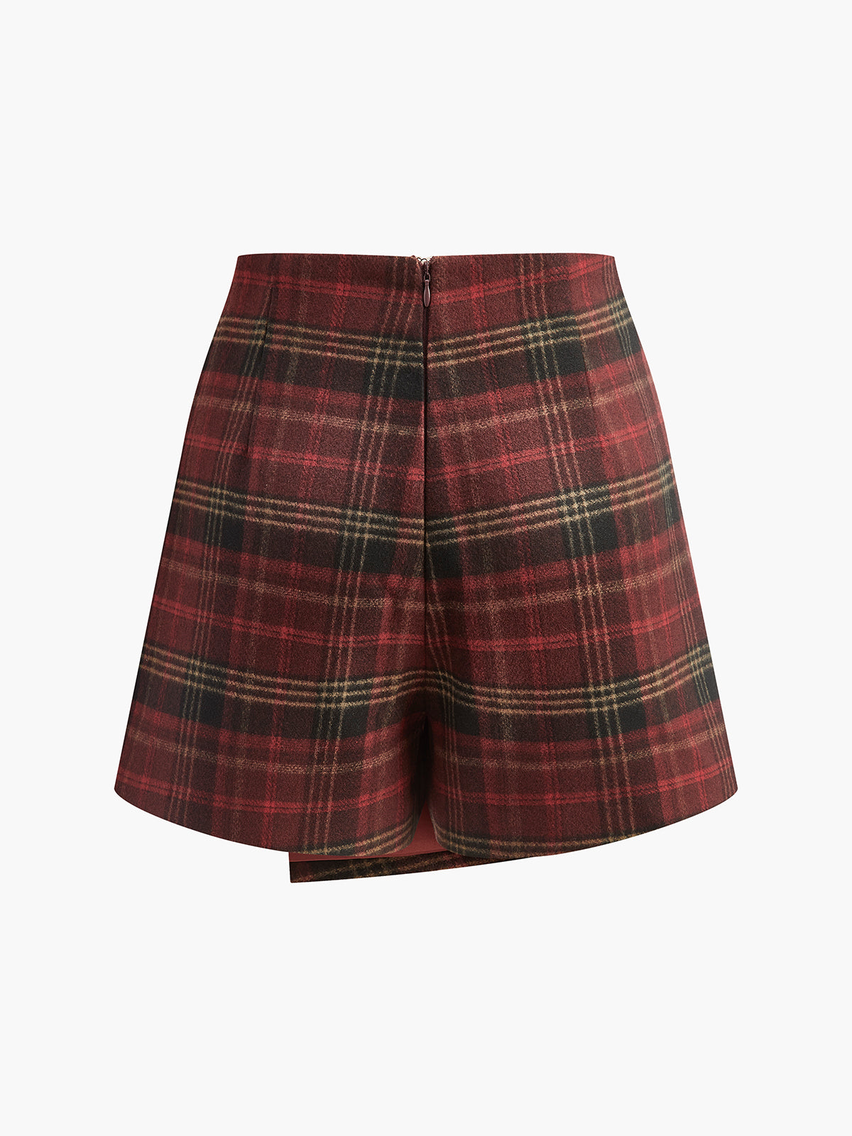 Wrap Checkerboard Mini Skort