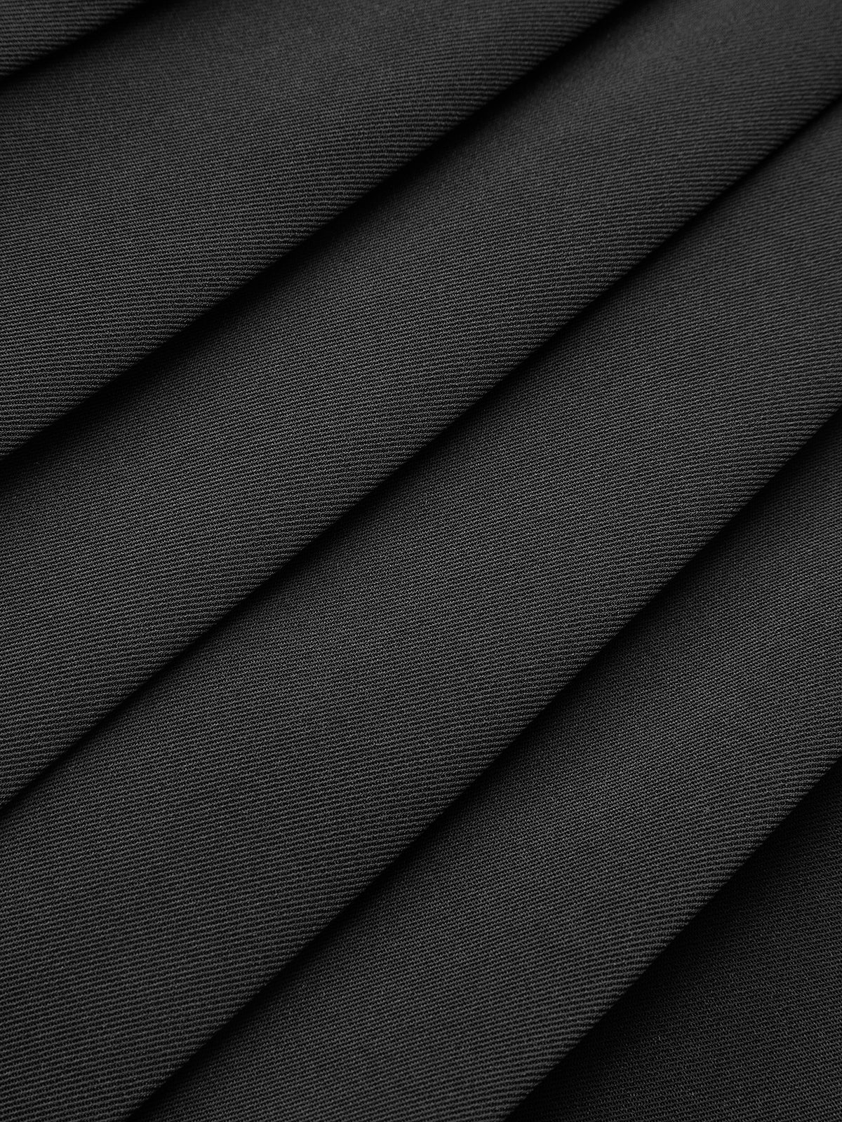 Metal-Detail Asymmetrical Pleated Skirt