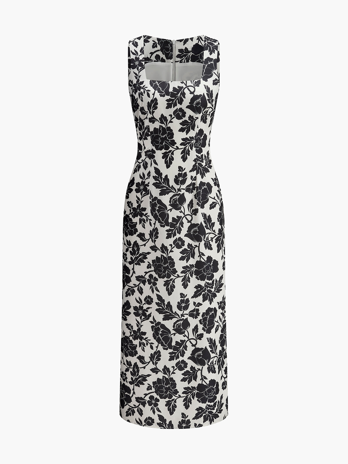 Floral Square Neck Slip Dress