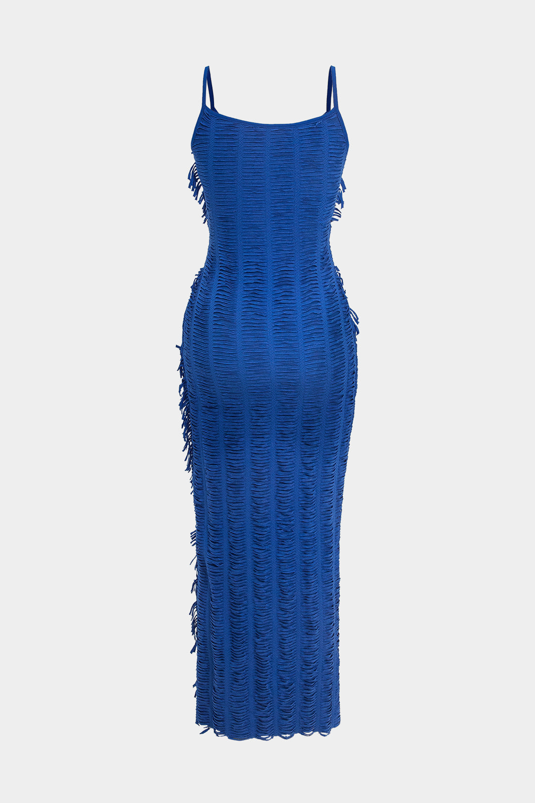 Textured Cut Out Slip Maxi Dress