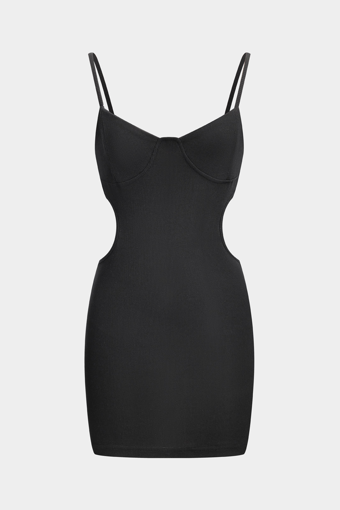 Cut Out Bustier Slip Mini Dress