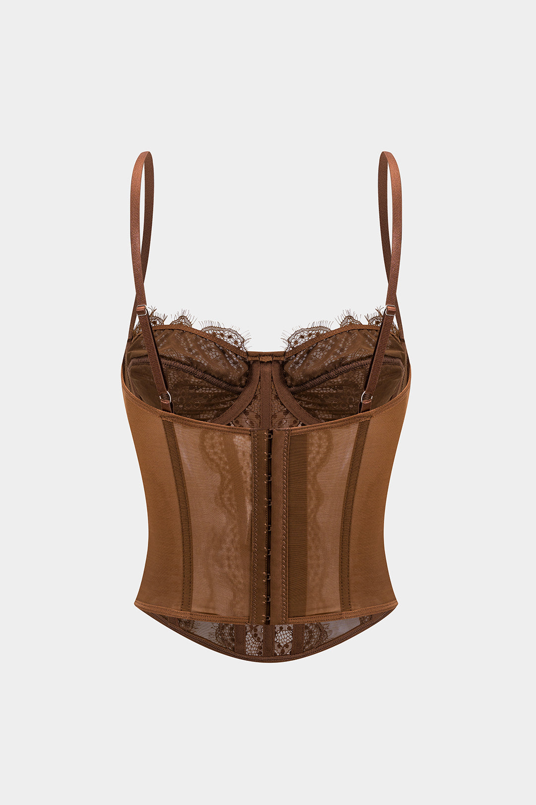 Sheer Bustier Corset Cami Top