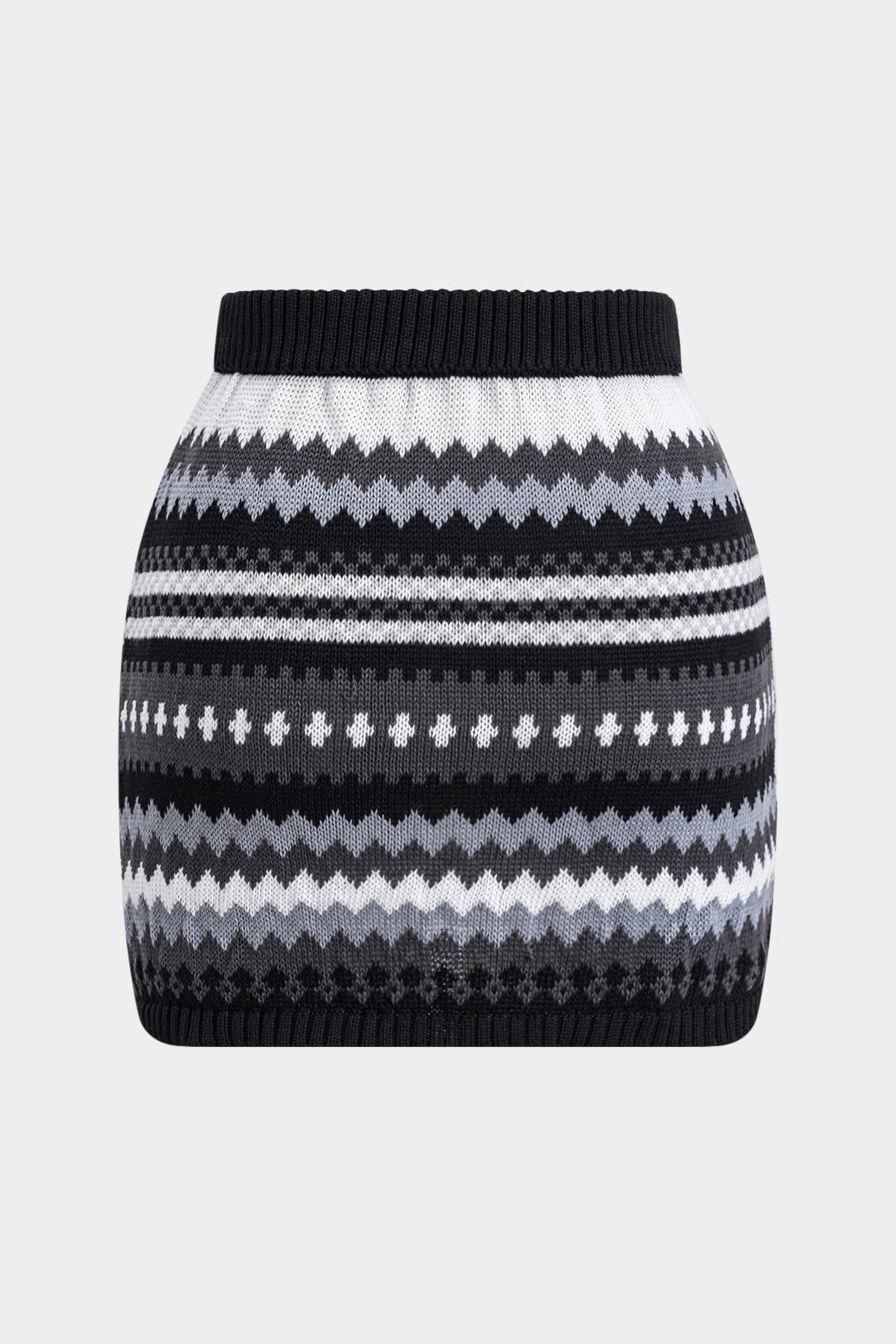 Knit Tie-Up Mini Skirt