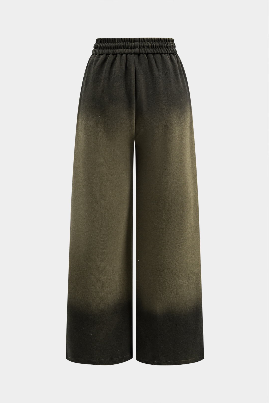 Ruched Drawstring Wide Leg Trousers