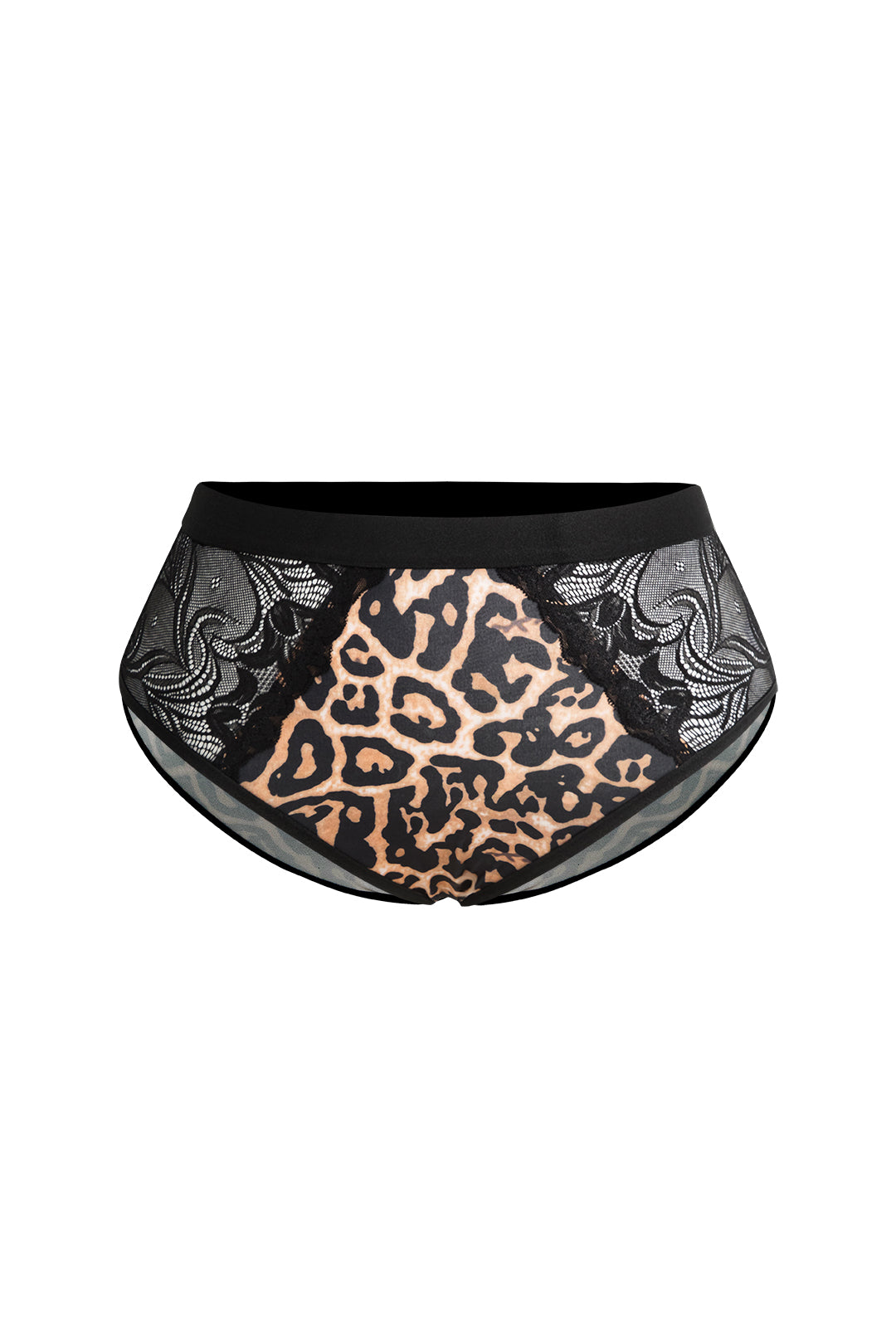 Plus Size Leopard Print Patchwork Two-Piece Lingerie