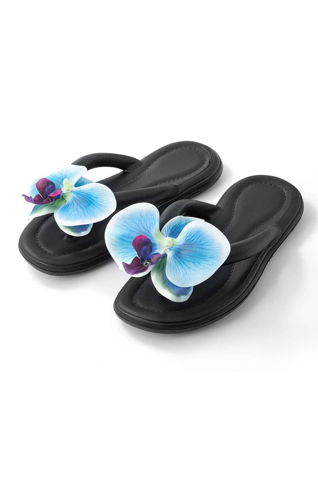 Orchid Decoration Flip Flop Slippers