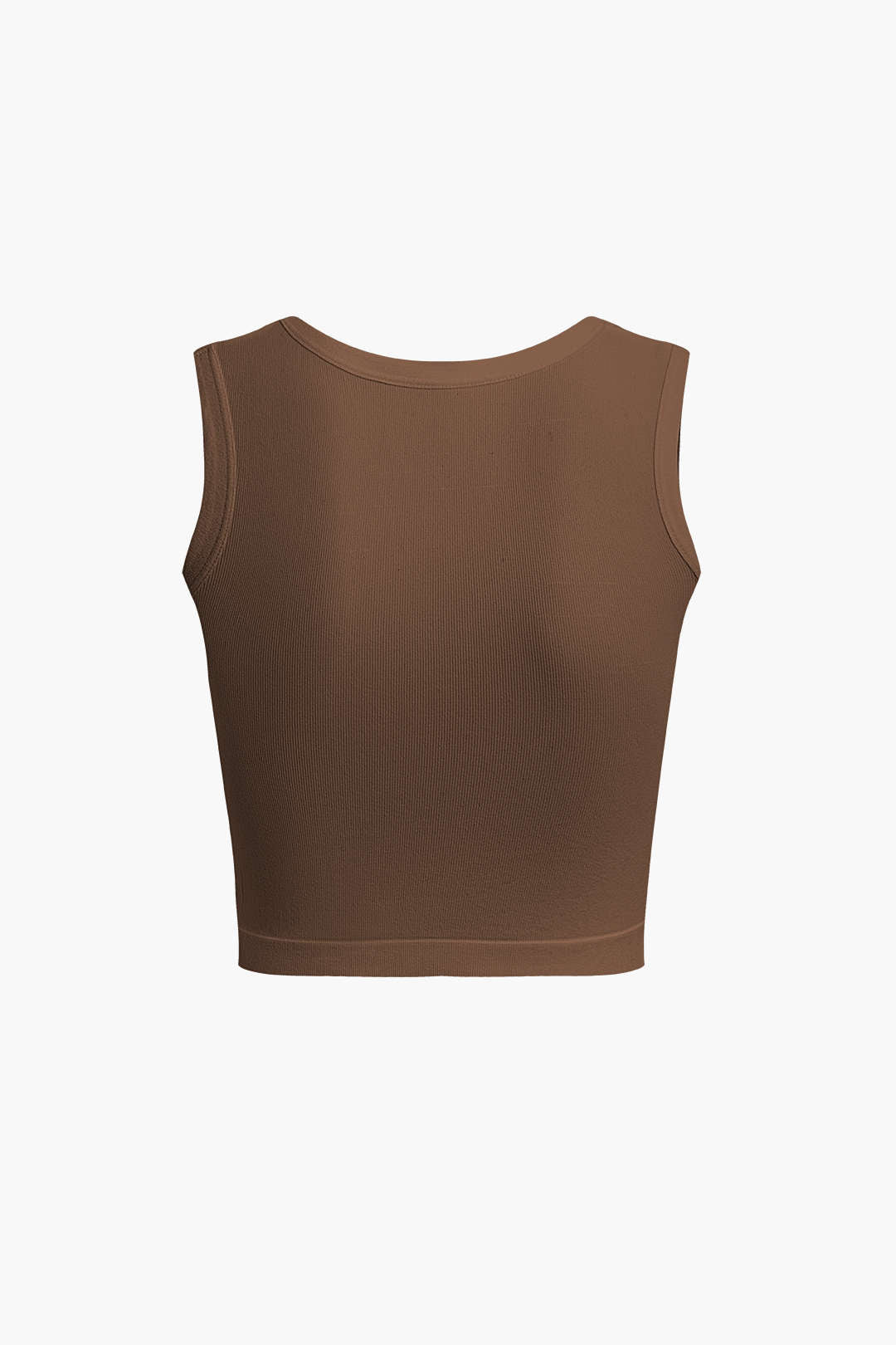 Basic Solid Crop Tank Top