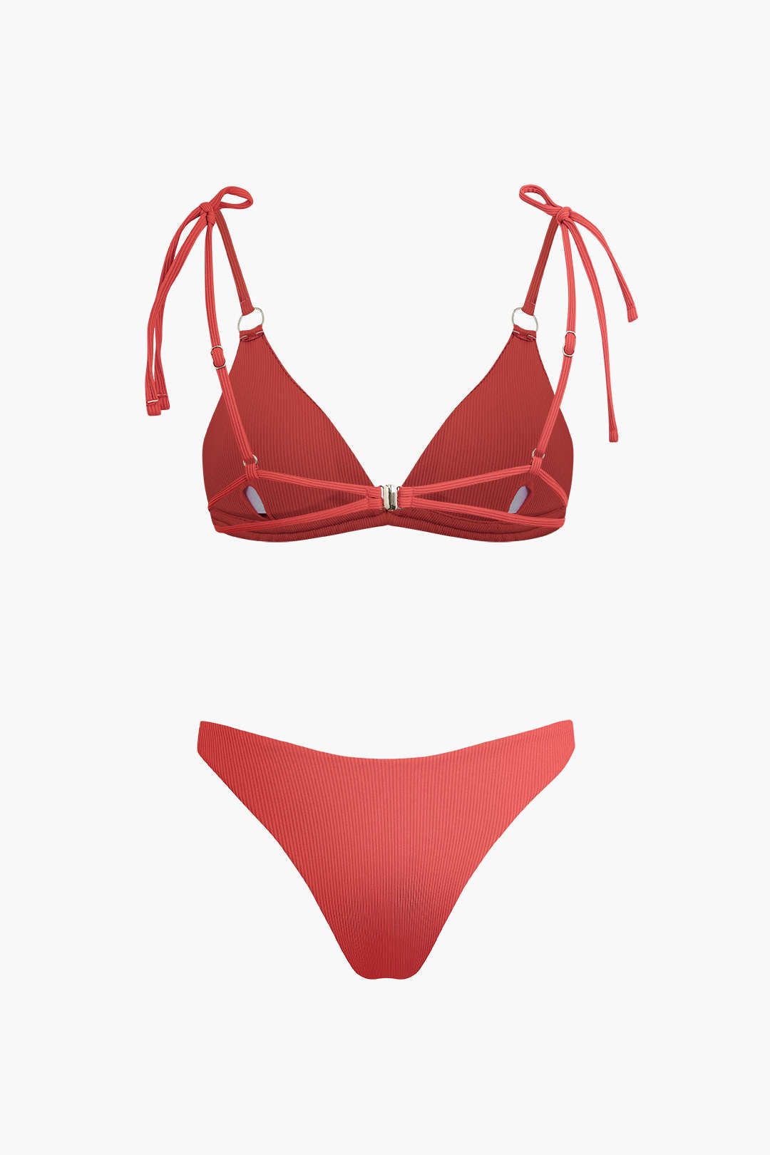 Ruched Tie Up Bikini Set