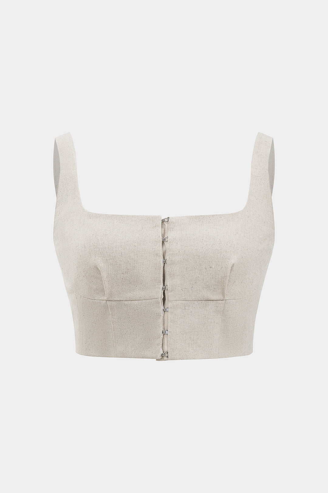 Linen Pleated Cami Top