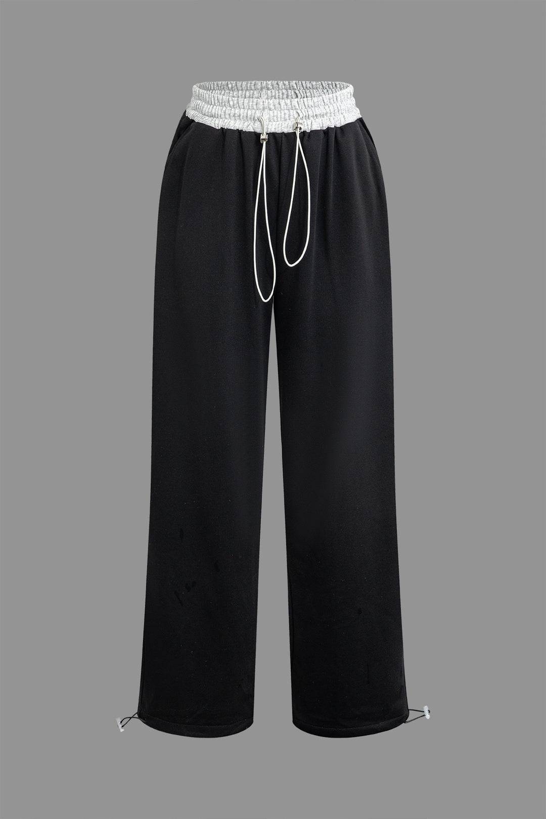 Color Block Drawstring Trousers