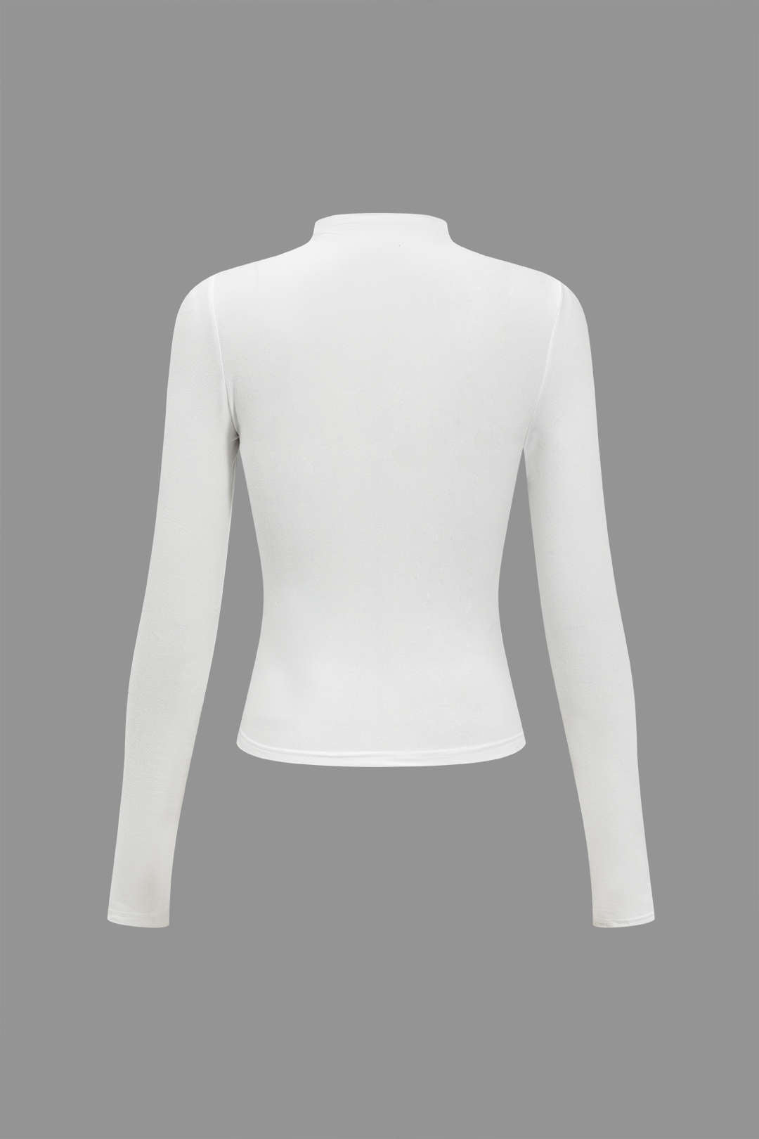 Solid Twist Knot Long-Sleeve Top