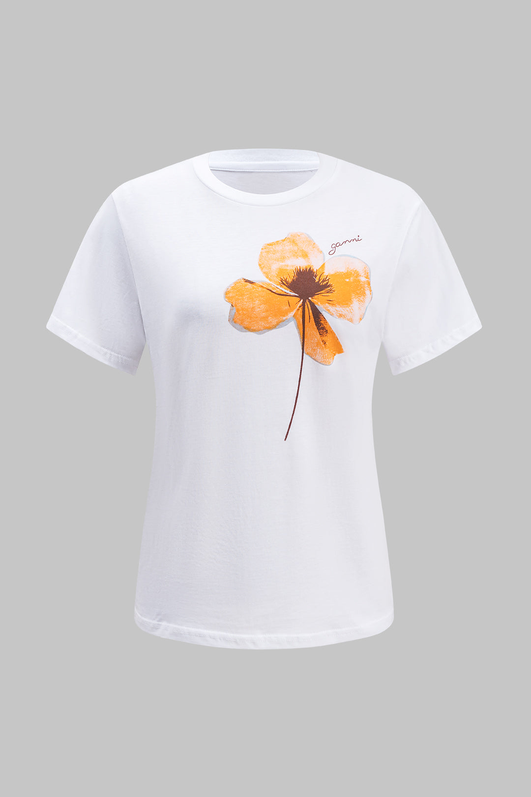 Floral Print Short Sleeve T-Shirt