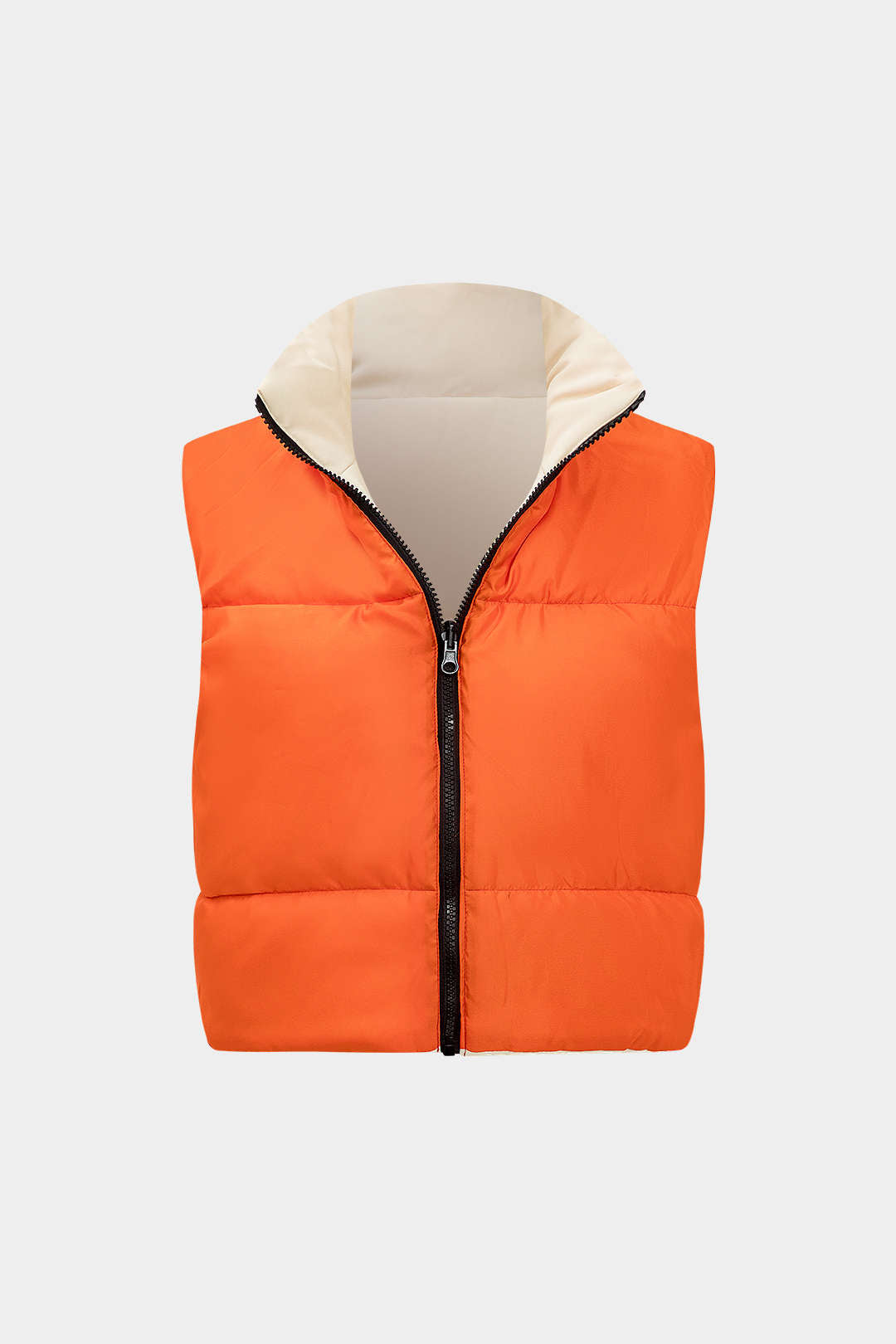 Reversible Padded Zipper Vest