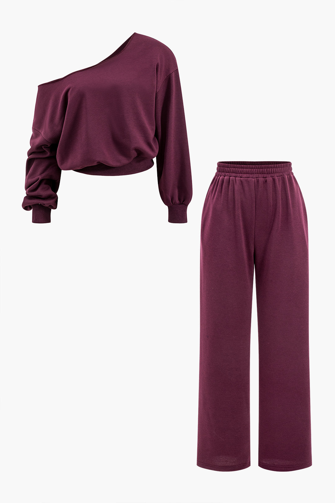 Asymmetric Top And Trouser Set